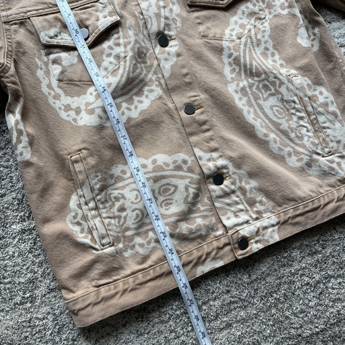 424 424 Paisley Denim Trucker Jacket Size XL. Size US XL / EU 56 / 4 - 8 Thumbnail