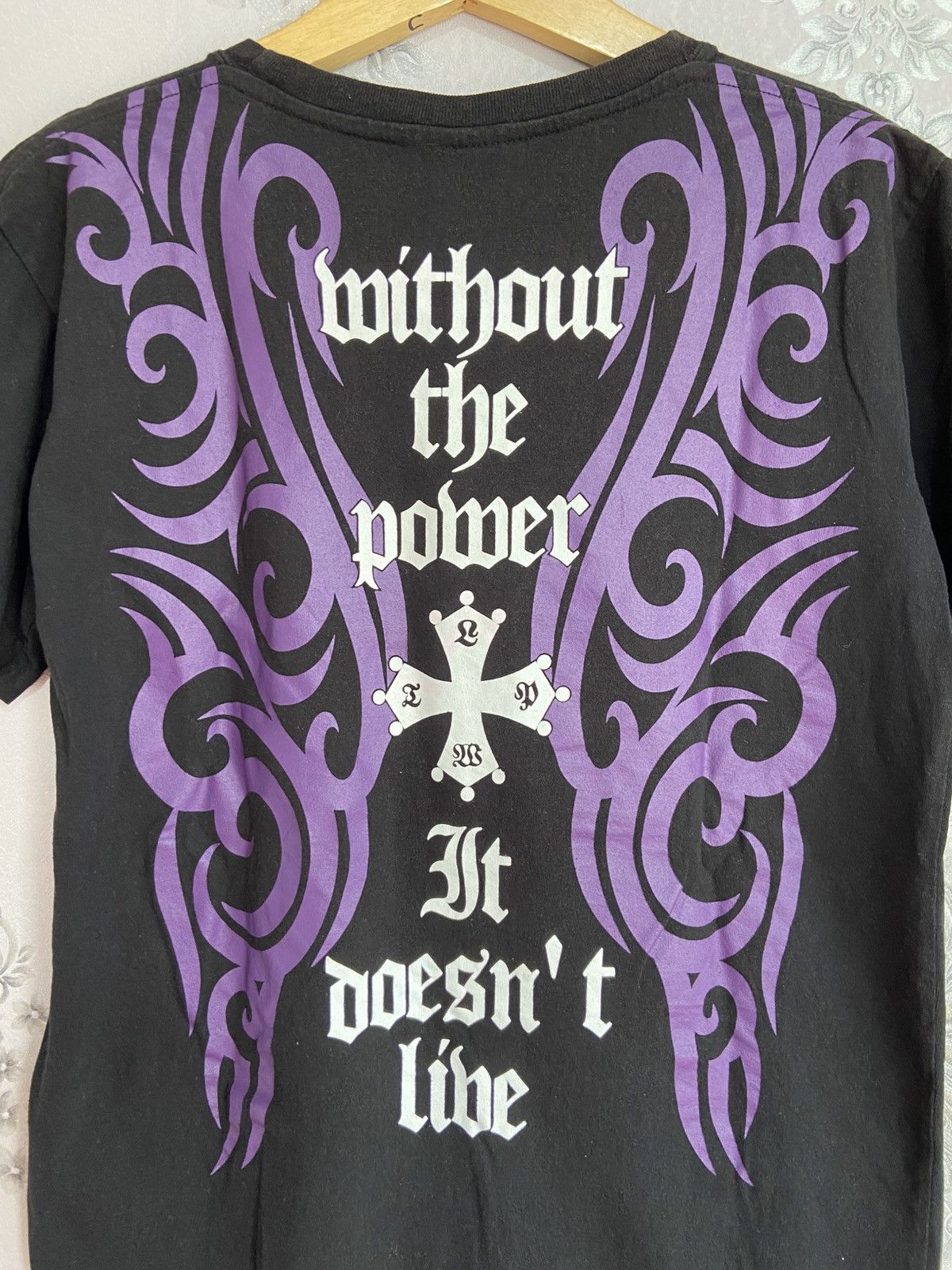 Bullet Noise × If Six Was Nine × Le Grande Bleu (L.G.B.) Bullet Noise "Without The Power" Y2K Tshirt Size US L / EU 52-54 / 3 - 7 Thumbnail