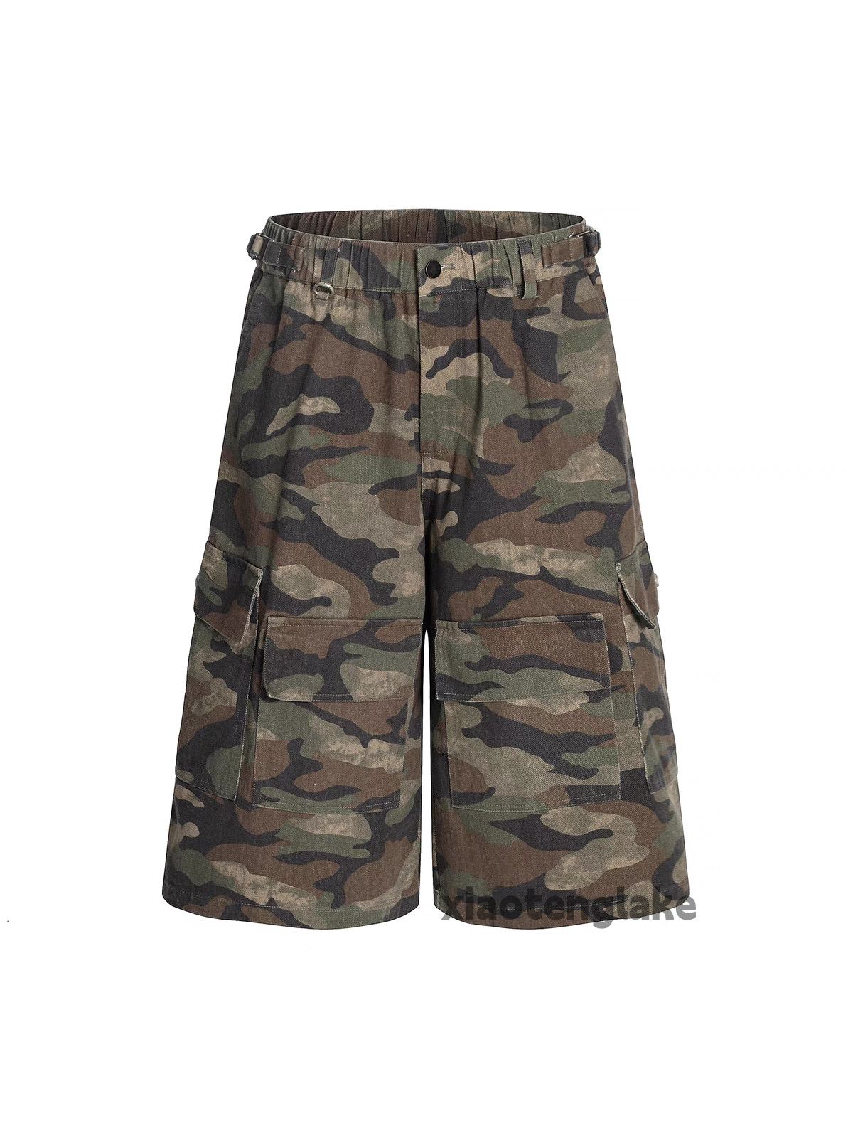 Vintage Unisex utility loose baggy skate hiphop cargo shorts Size US 36 / EU 52 - 3 Thumbnail