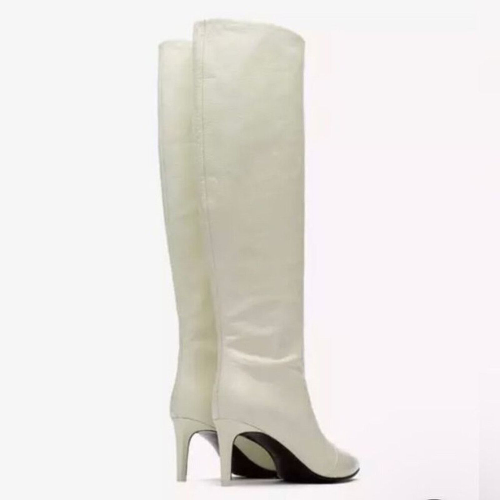 Rag & Bone Rag & Bone Beha Knee High Crinkled Leather Boots Size US 10 / IT 40 - 9 Thumbnail