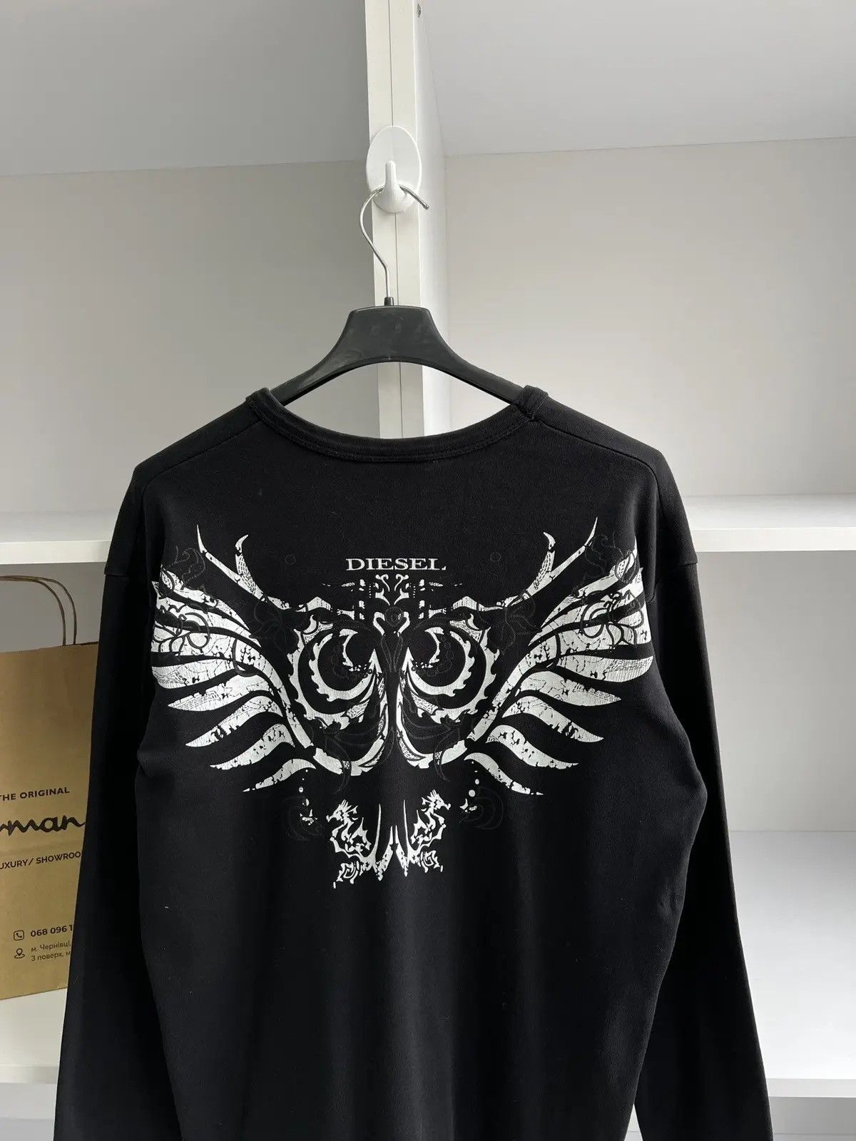 Designer × Diesel × Vintage Vintage Diesel Archival Japanese Long sleeve T-Shirt Size US S / EU 44-46 / 1 - 8 Thumbnail