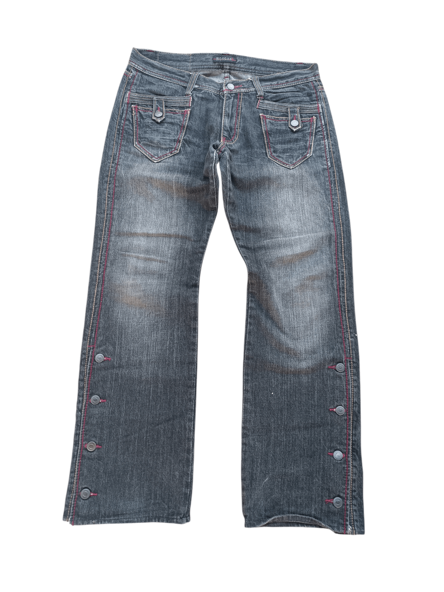 Japanese Brand × Morgan Homme RARE 💥 MORGAN HOMME ANKLE BUTTON JEANS E205 Size US 34 / EU 50 - 6 Thumbnail