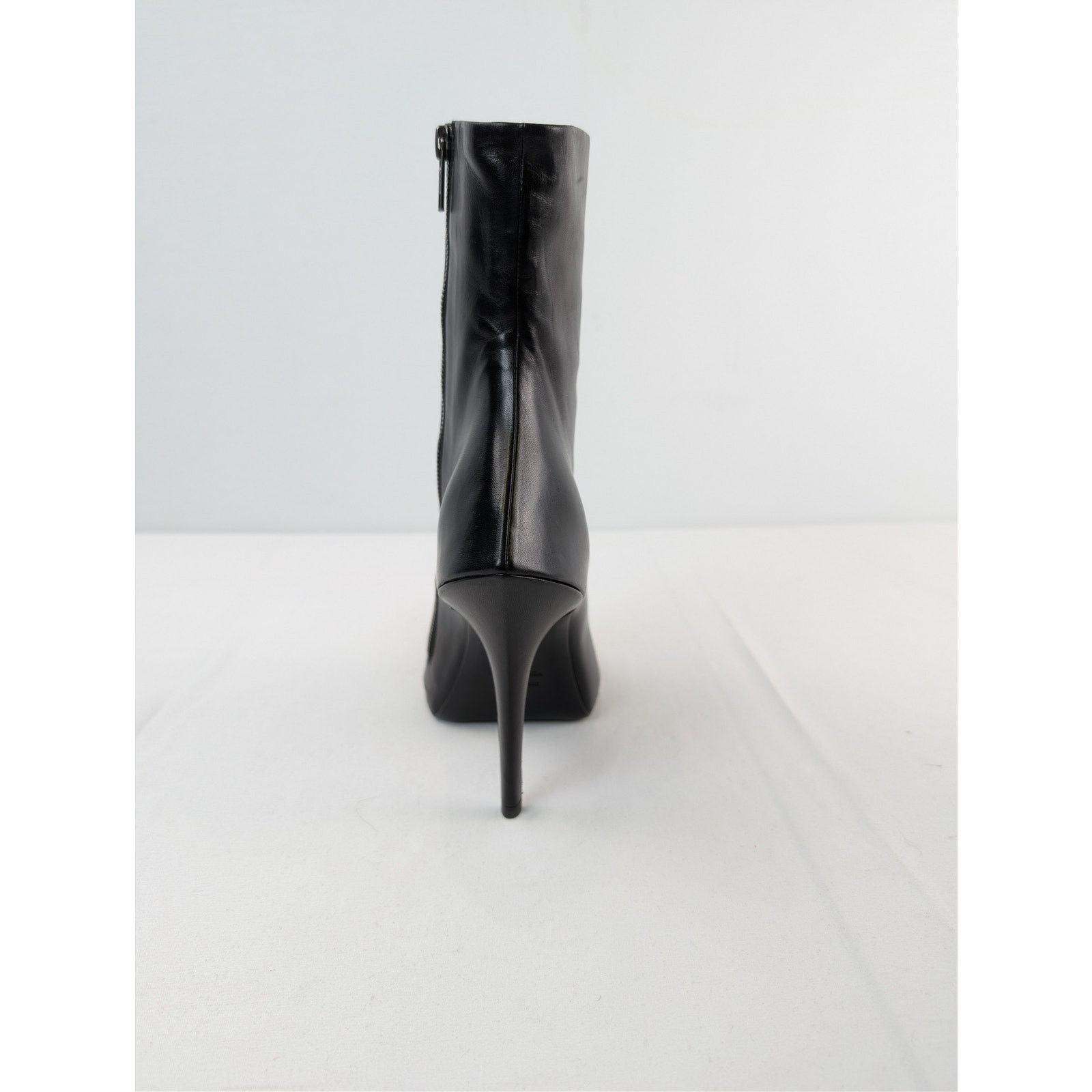 Balenciaga o1rshd1 Witch Bootie Shiny Soft Sheepskin Boot in Black Size US 8 / IT 38 - 13 Thumbnail