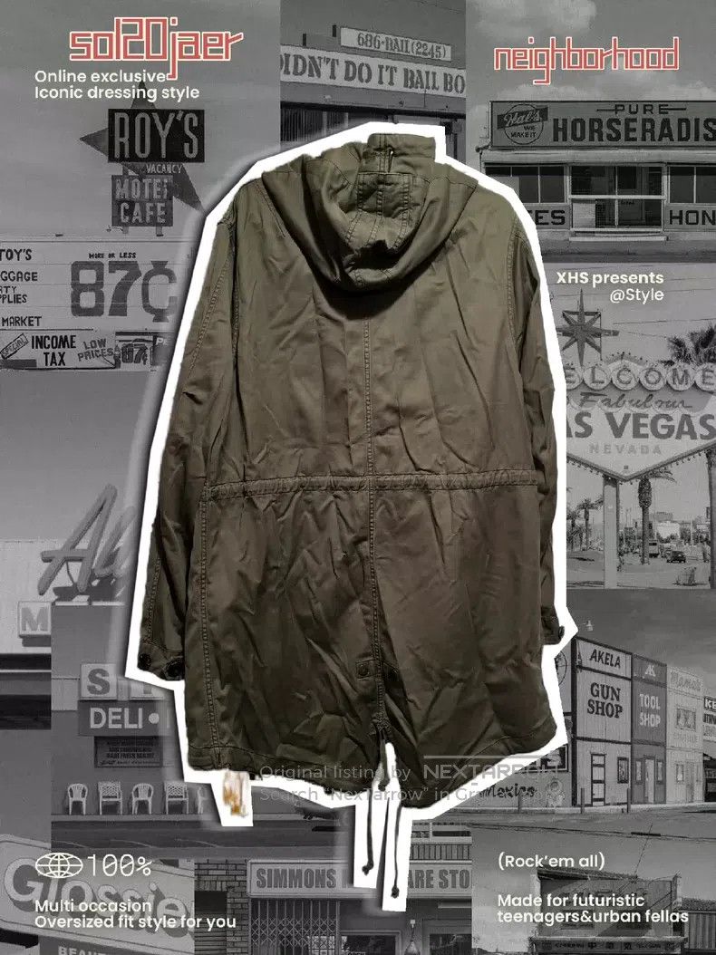 Neighborhood Neighborhood Embroidered Long Windbreaker Jacket Size US S / EU 44-46 / 1 - 2 Thumbnail