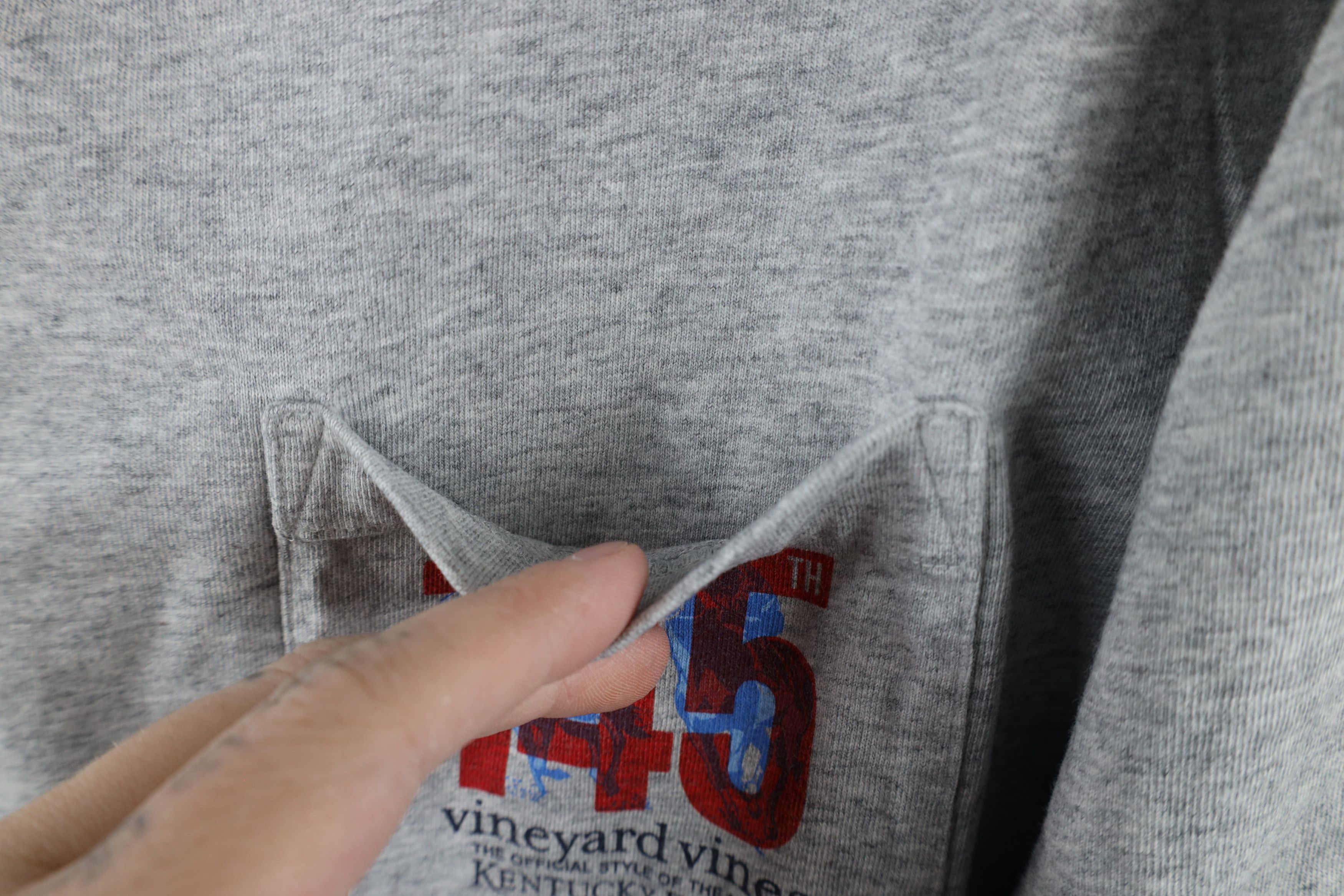 Vineyard Vines × Vintage Vineyard Vines Derby Long Sleeve Pocket T-Shirt Gray Size US M / EU 48-50 / 2 - 5 Thumbnail