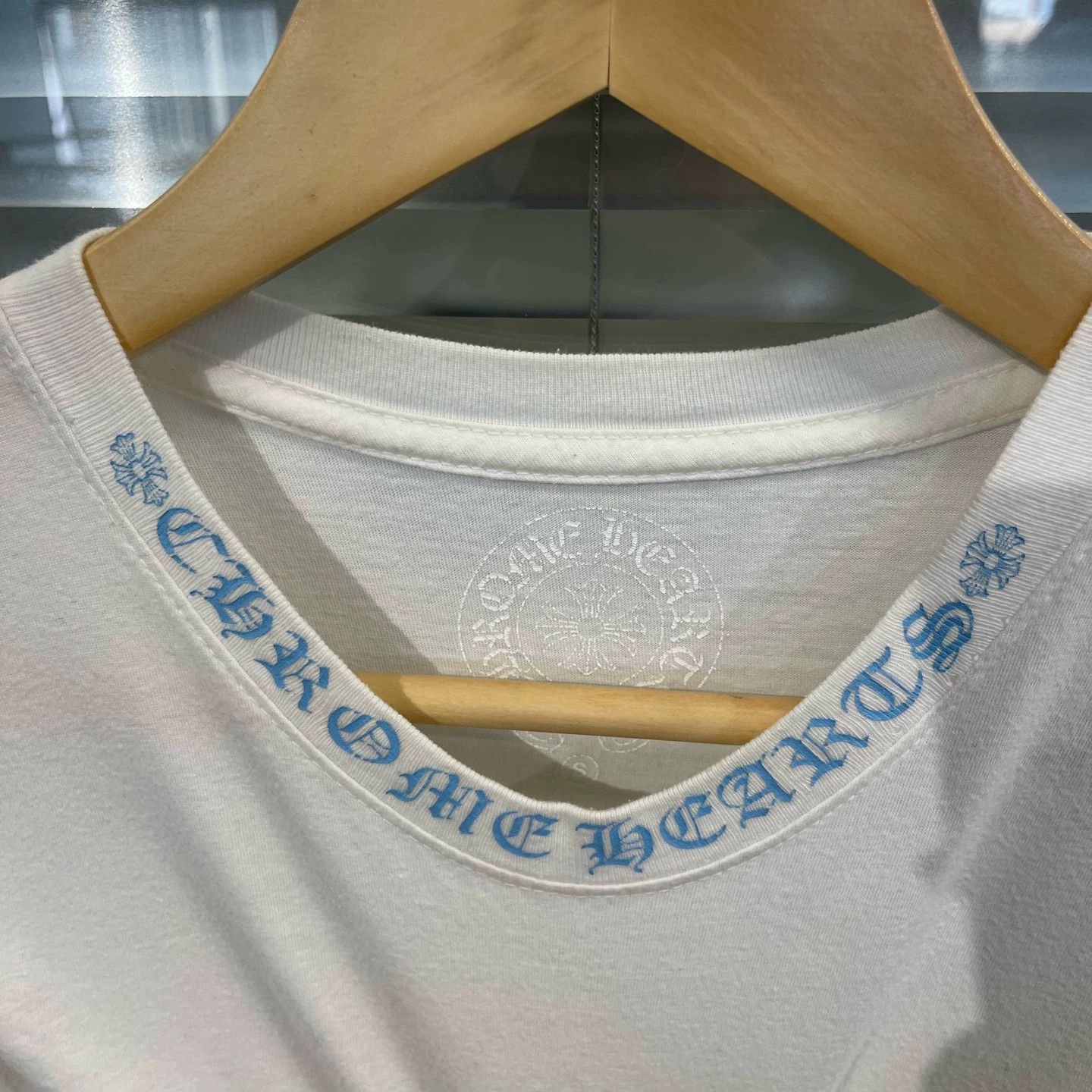 Chrome Hearts Chrome Hearts White Side Blue Sanskrit Short Sleeve S Size US S / EU 44-46 / 1 - 3 Thumbnail