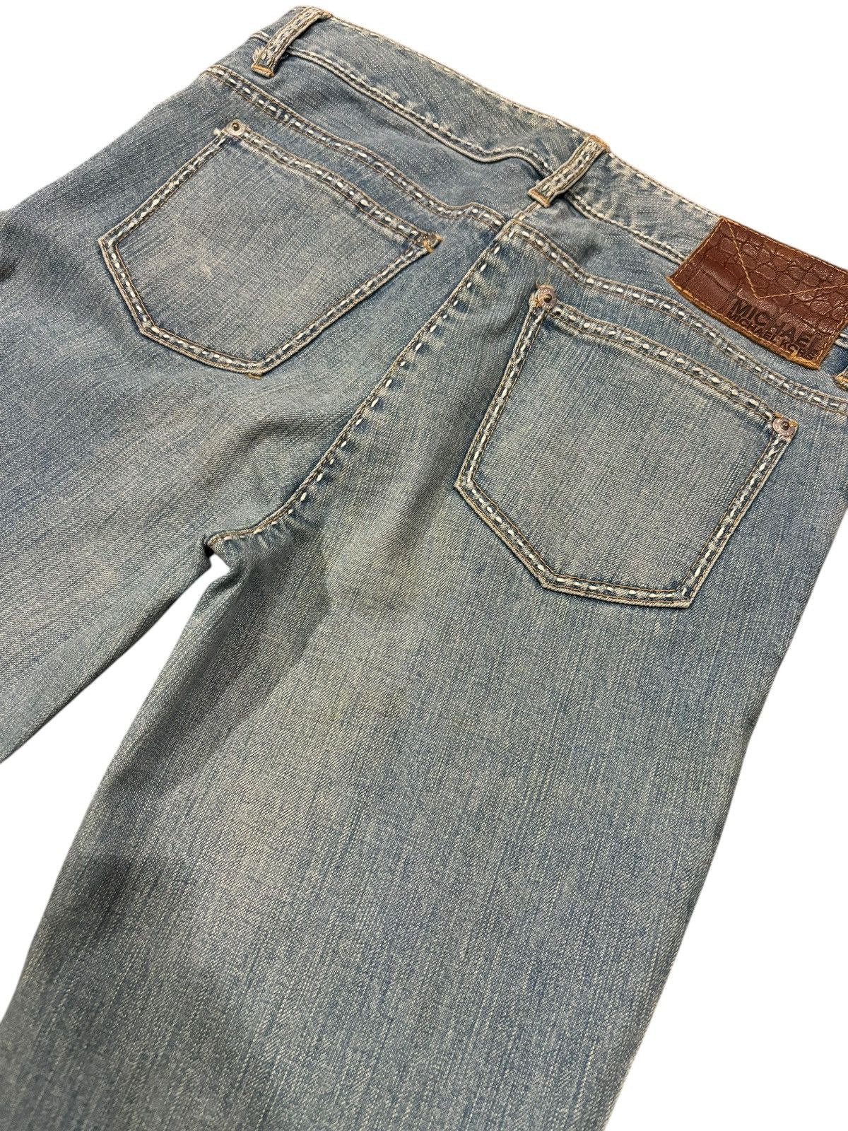 Michael Kors 90s Vtg Michael Kors Flared Bootcut Faded Light Washed Jeans Size US 30 / EU 46 - 7 Thumbnail