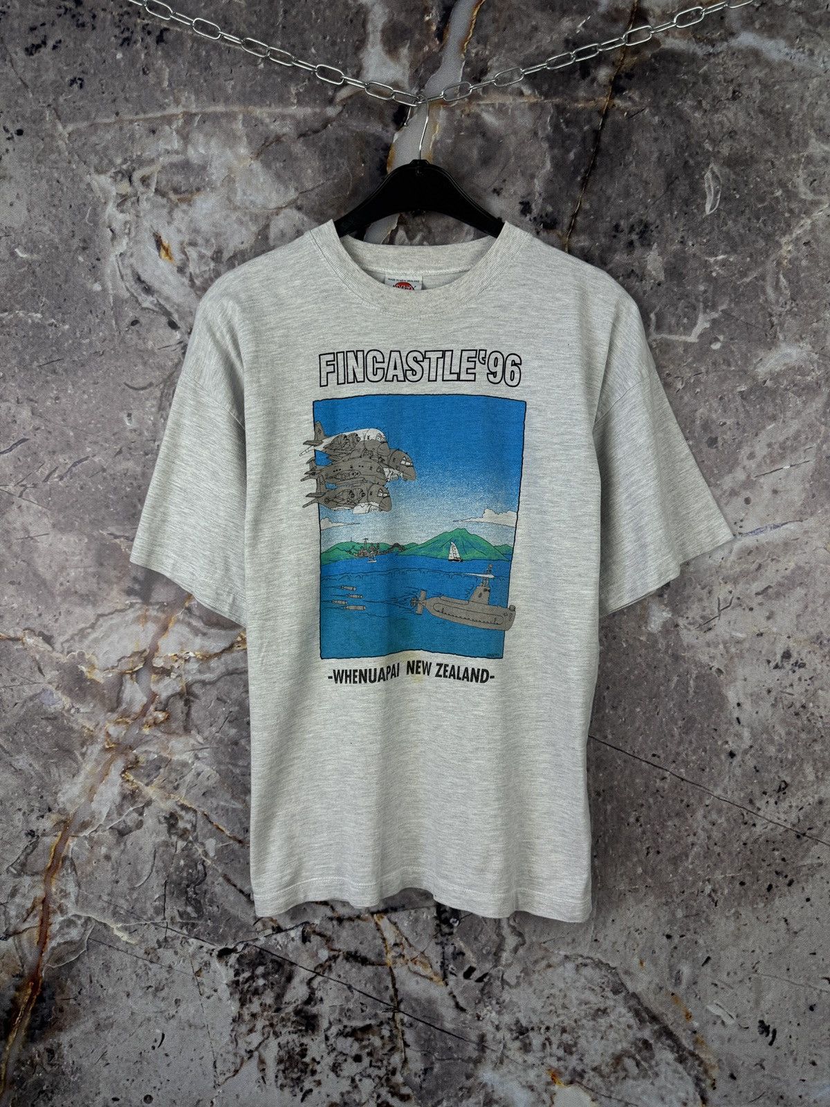 Vintage Mens 1996 Fincastle Whenuapai New Zealand Air Force T-Shirt Size US L / EU 52-54 / 3 - 2 Thumbnail