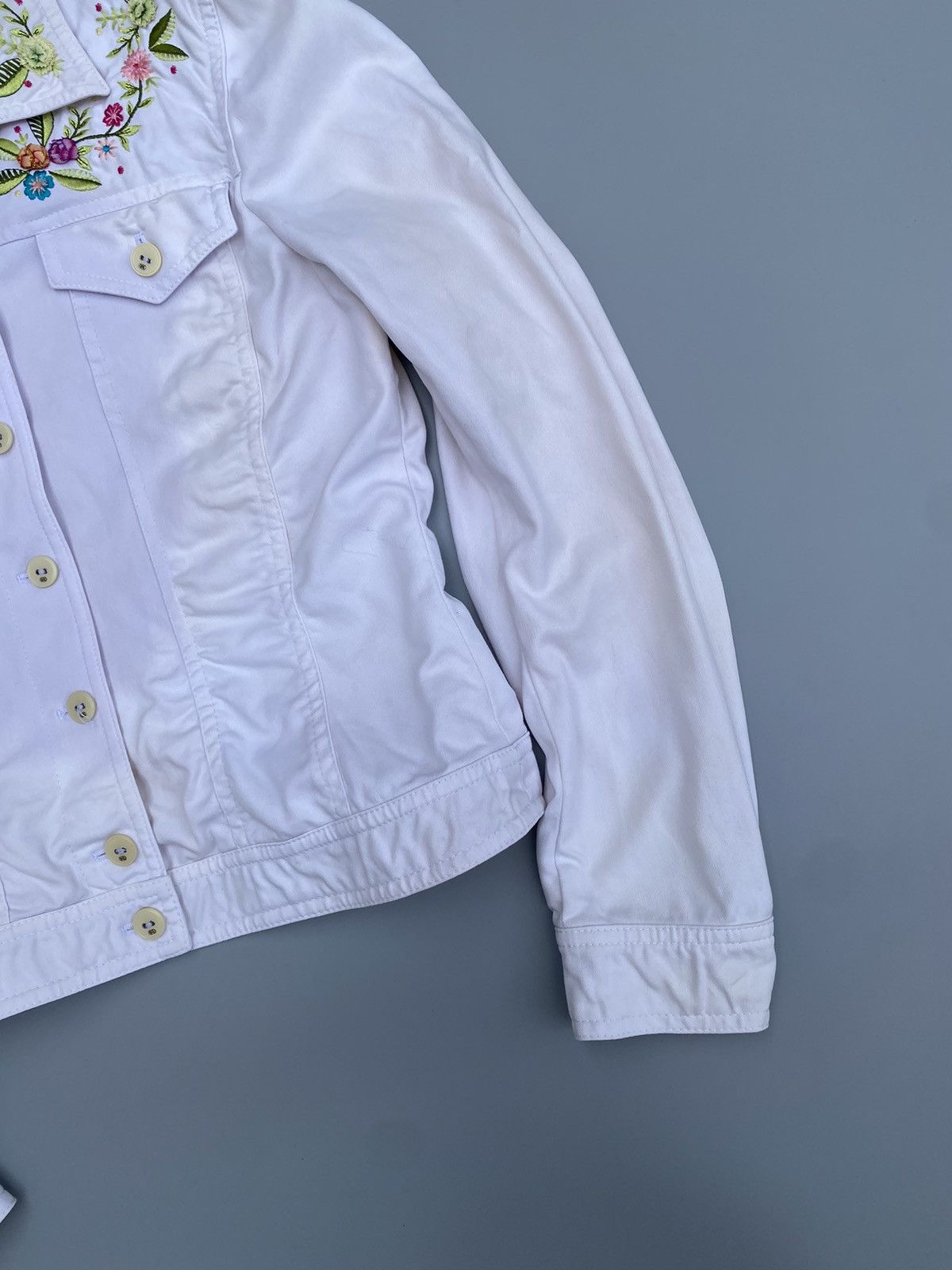 Escada Escada Archival Floral Embroidery Denim Jacket Size S / US 4 / IT 40 - 4 Thumbnail