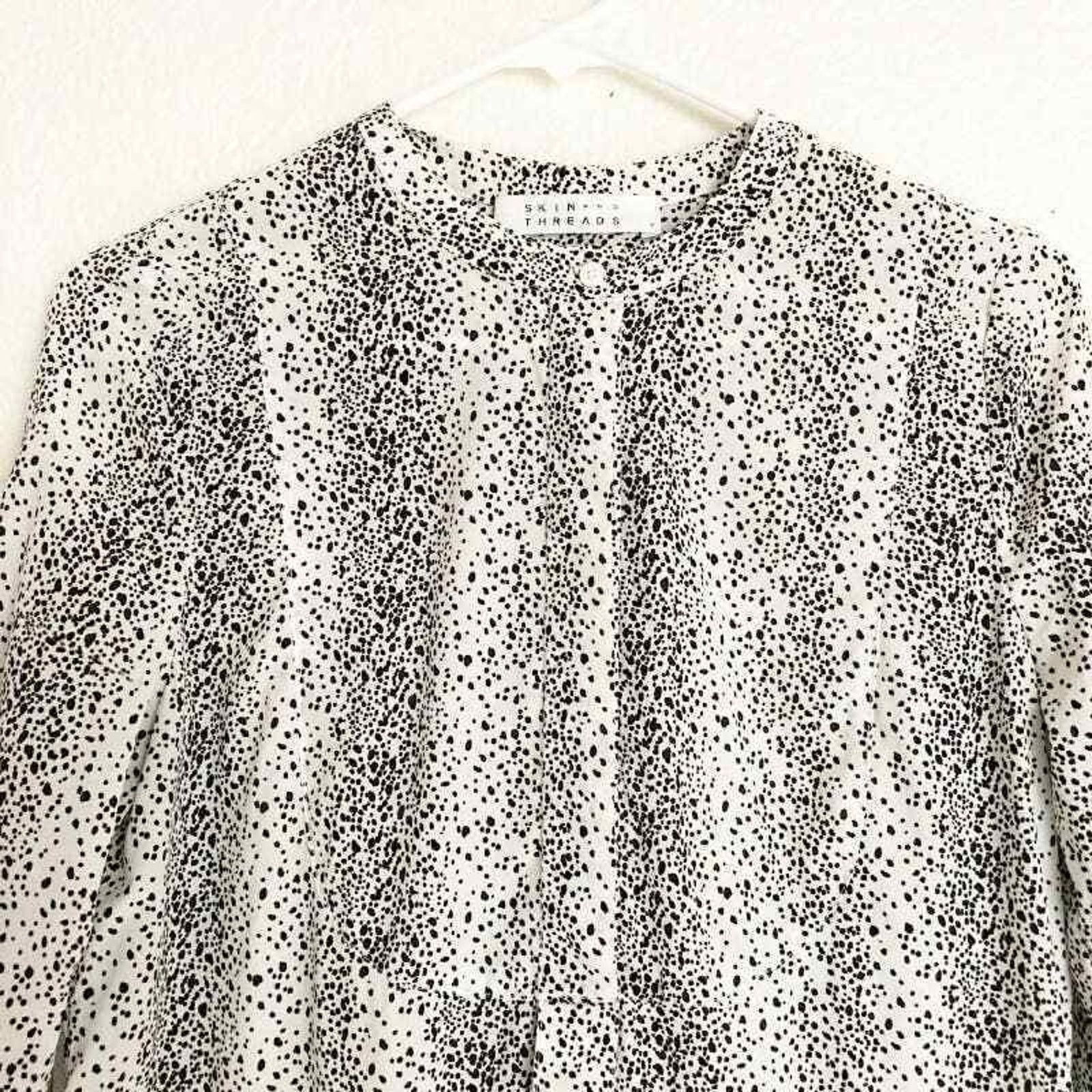 Other Skin and Threads Silk Polka Dot Midi Dress Size 0 Size XS / US 0-2 / IT 36-38 - 5 Thumbnail