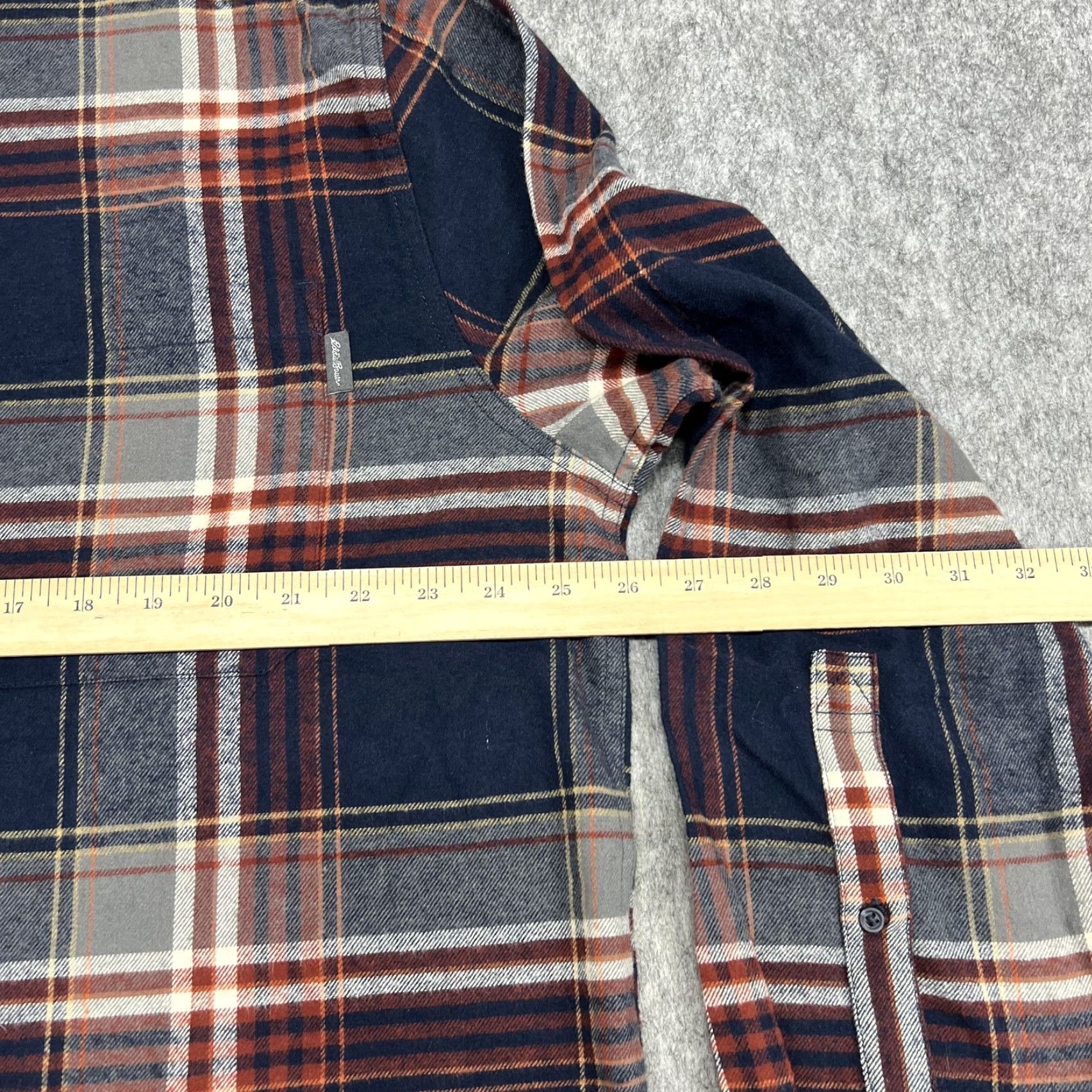 Eddie Bauer Eddie Bauer Shirt Mens 2XL Blue Plaid Flannel Long Sleeve Button-Up Casual Outdoor Cotton Size US XXL / EU 58 / 5 - 5 Thumbnail