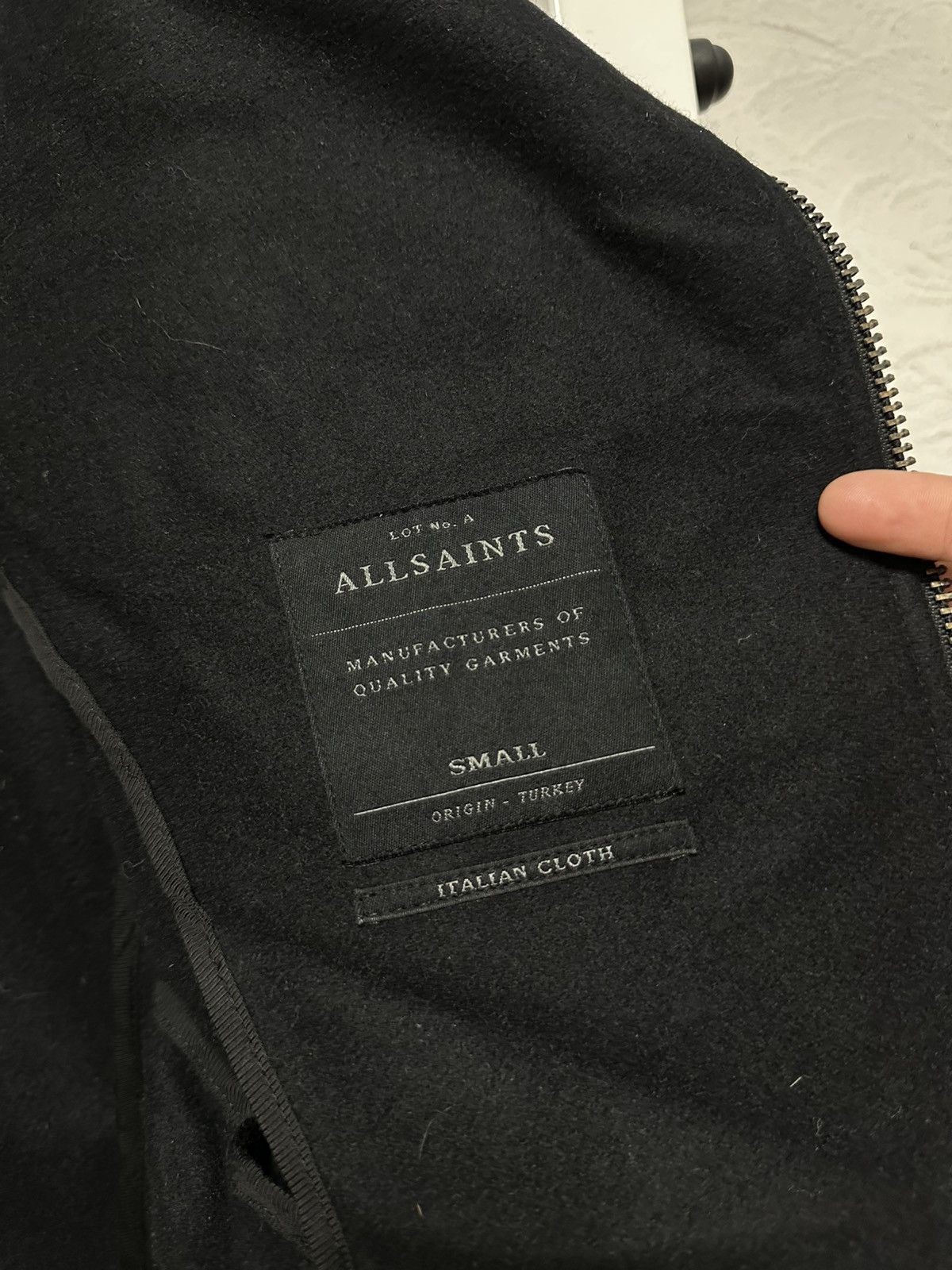 Allsaints Wool Jacket Allsaints Coat Black Size S biker Size US S / EU 44-46 / 1 - 6 Thumbnail