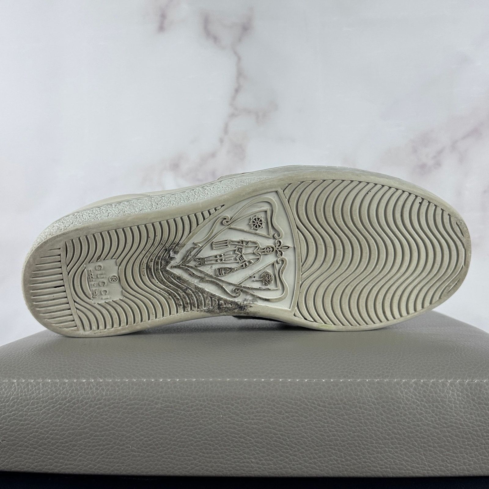 Gucci Ace Stripe White Low Sneaker Size US 5.5 / IT 35.5 - 14 Thumbnail