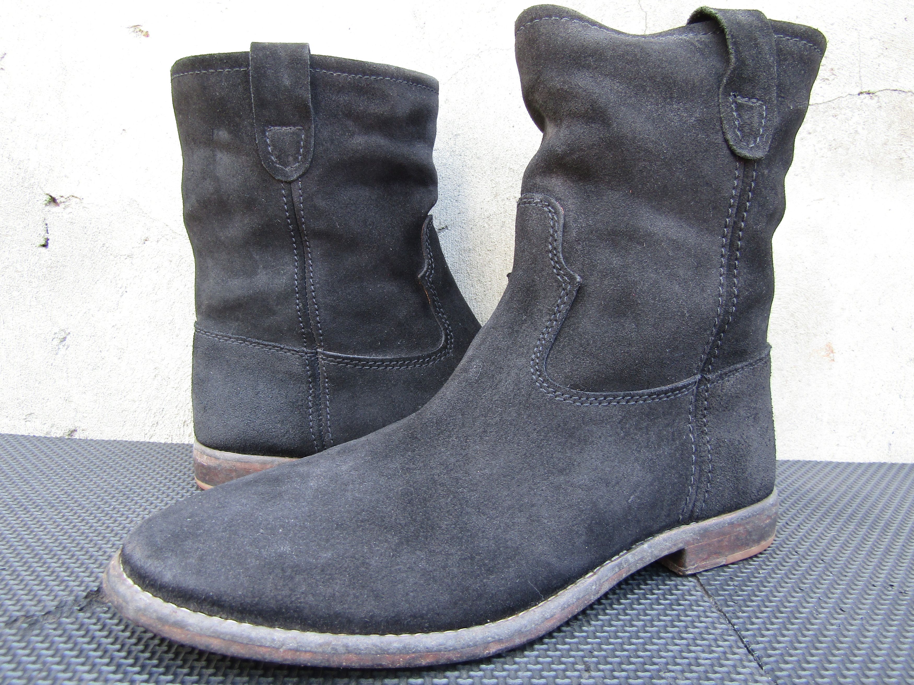 Isabel Marant Isabel Marant Womens Slip On Round Toe Boots Black Suede Size US 7 / IT 37 - 5 Thumbnail