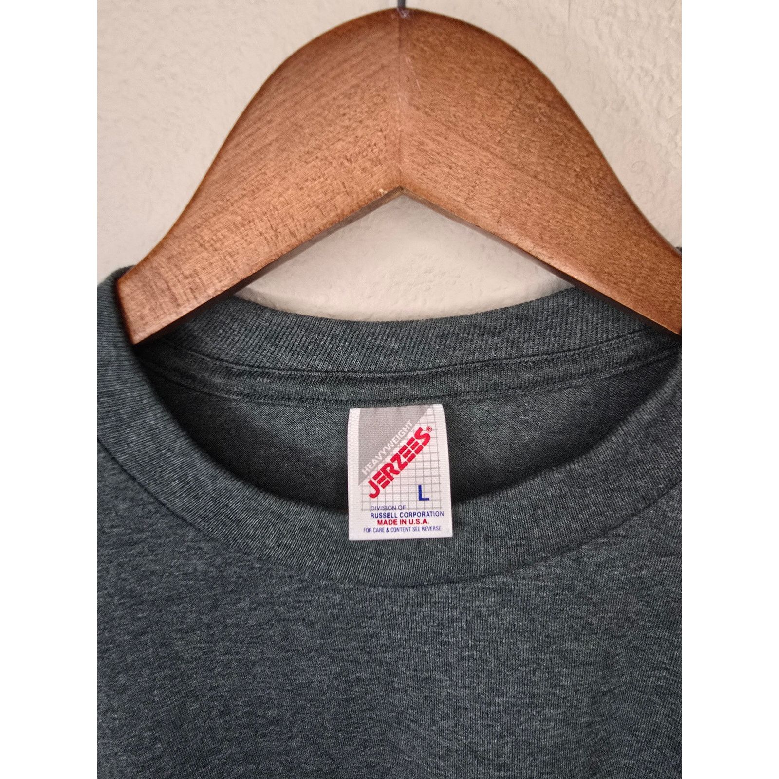 Jerzees Vintage Blank Shirt jerzees Large Green Deadstock Plain Tee Size US L / EU 52-54 / 3 - 4 Thumbnail