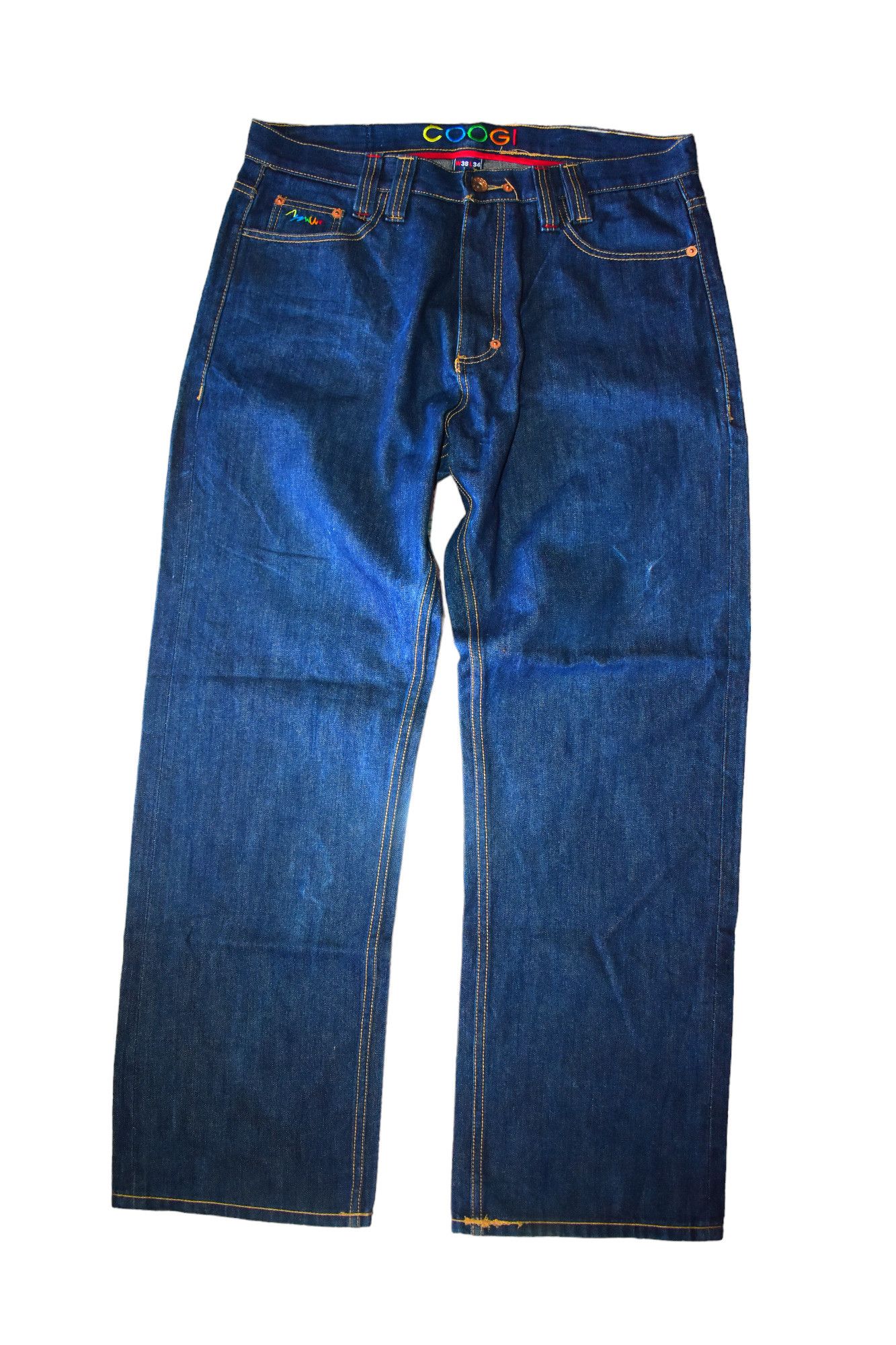 Coogi × Jean × Vintage Wide Leg Coogi Vintage Jeans Baggy Big Logo Embroidery W38 Size US 38 / EU 54 - 3 Thumbnail