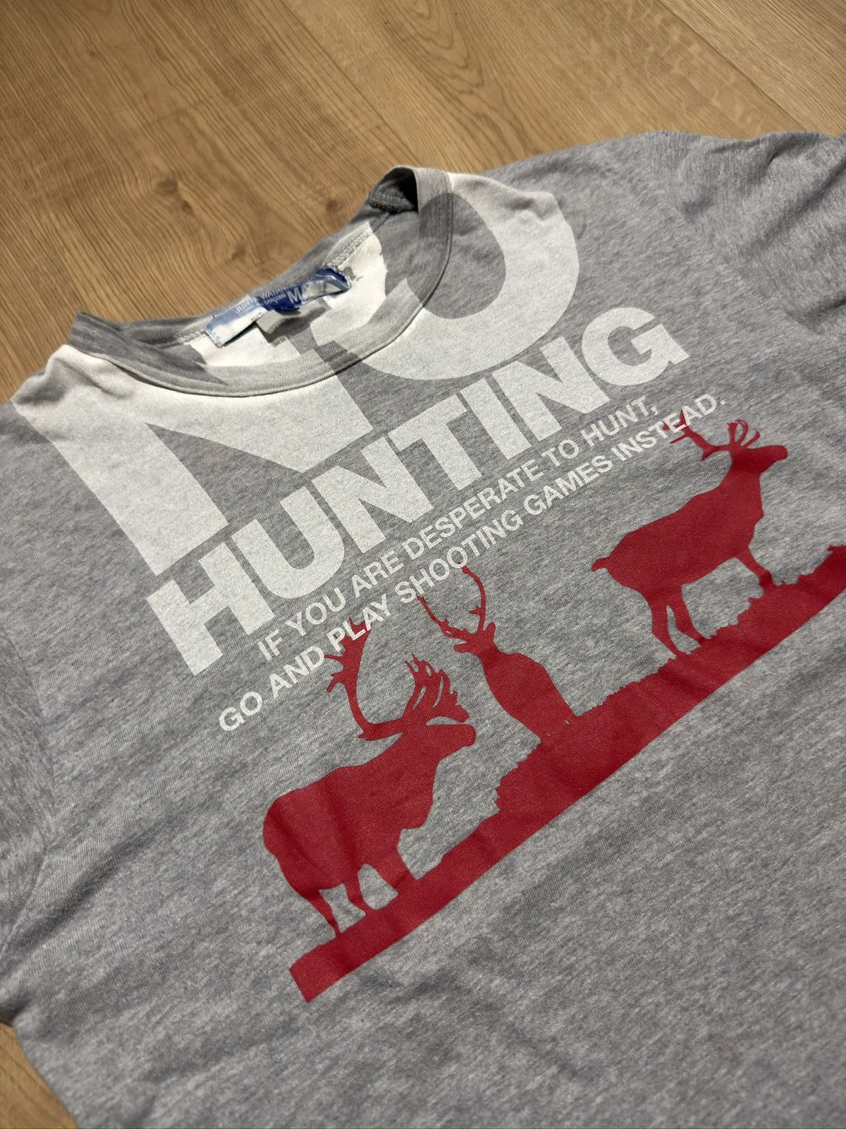 Junya Watanabe Junya Watanabe Comme des Garçons MAN “No Hunting” Tee Size US S / EU 44-46 / 1 - 2 Thumbnail