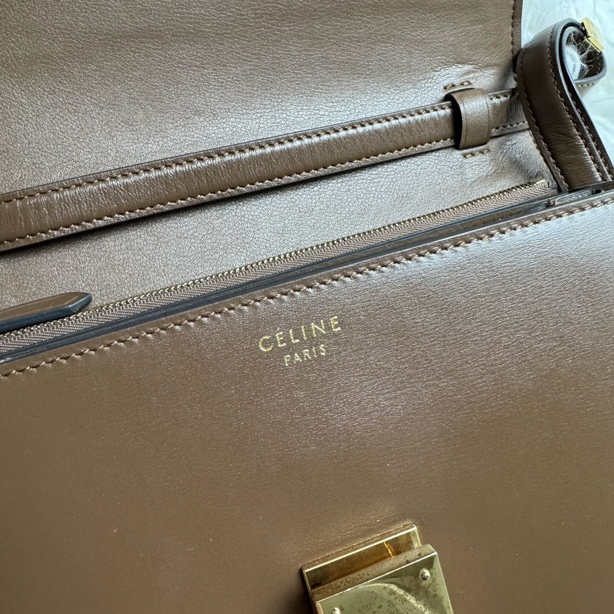 Celine Authentic Celine Classic Box Leather Bag Size ONE SIZE - 8 Thumbnail