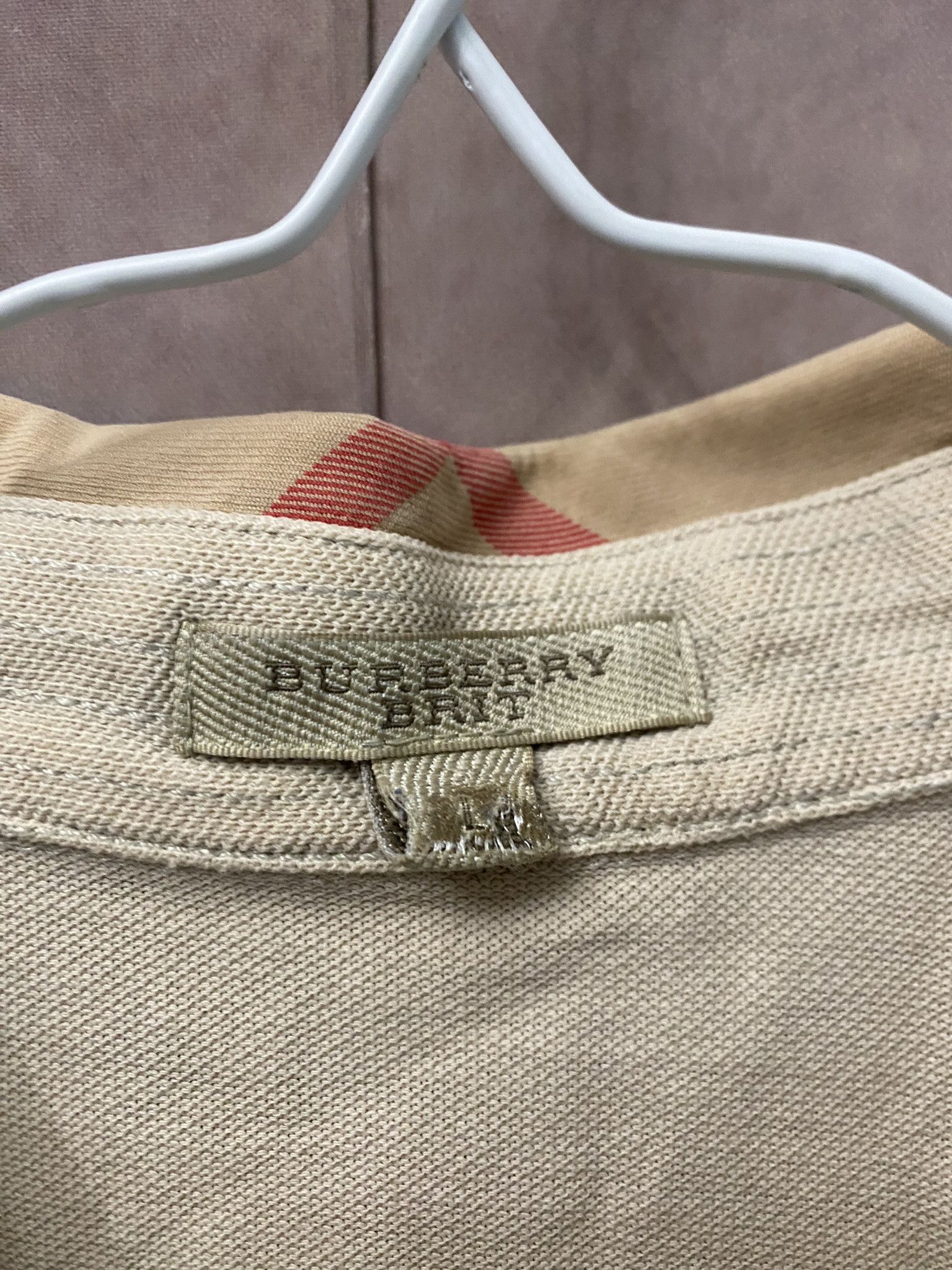 Burberry × Designer Burberry Polo Nova Check Luxury Size US L / EU 52-54 / 3 - 3 Thumbnail