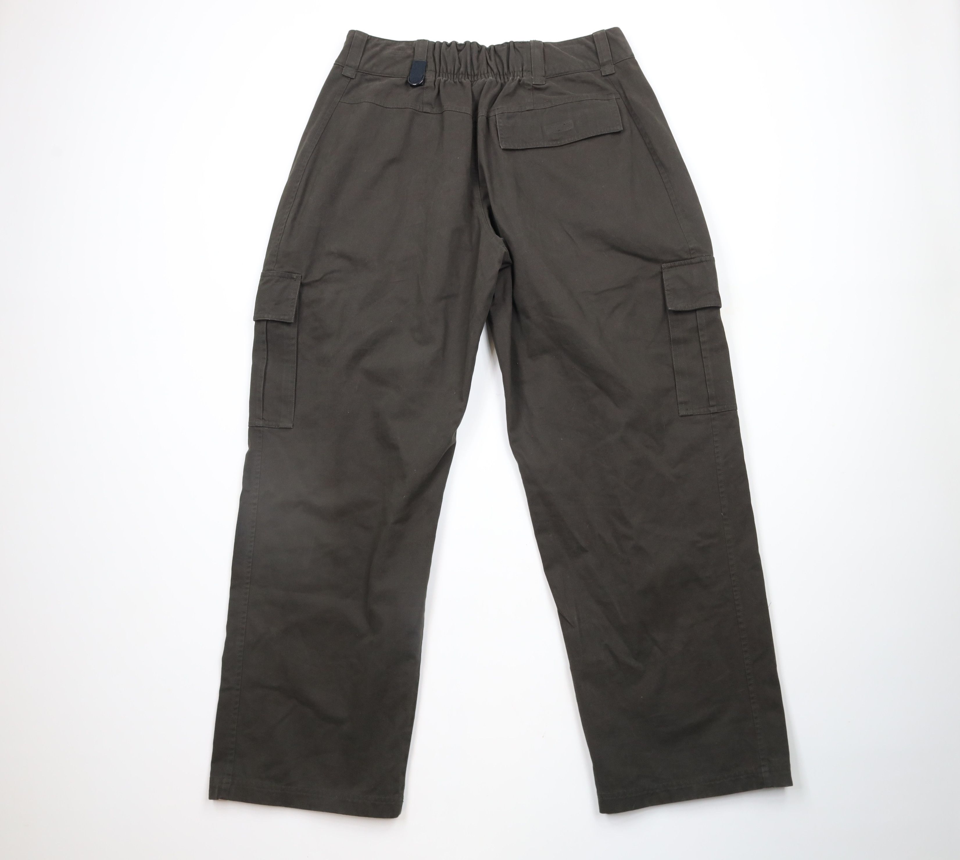 Nike × Vintage Vintage Nike BRS Products Swoosh Baggy Wide Leg Cargo Pants Size US 36 / EU 52 - 8 Thumbnail