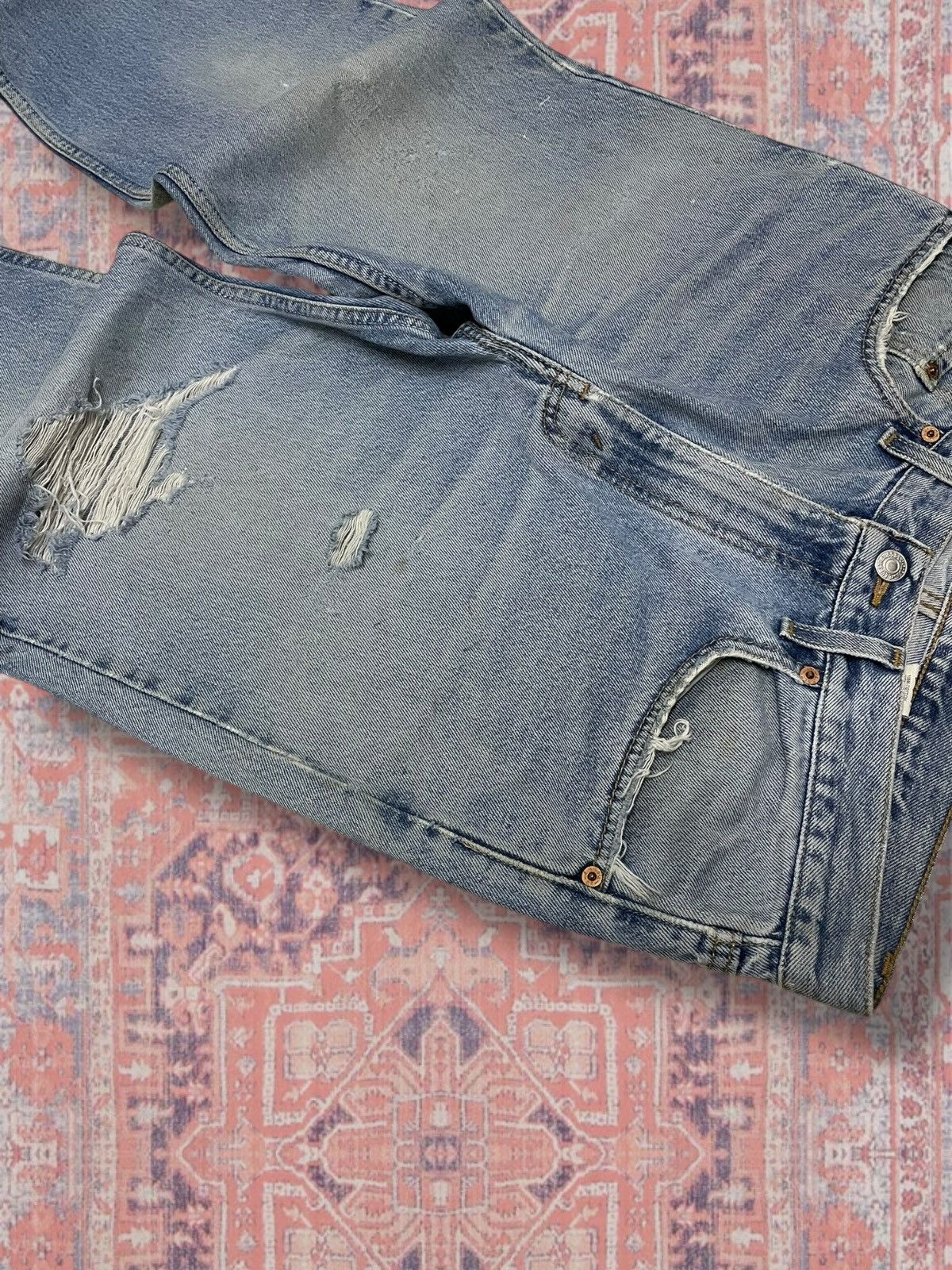 Levi's Vintage Clothing Vintage 1990s Designer Levis Strauss & Co 550 Distressed Size US 32 / EU 48 - 8 Thumbnail