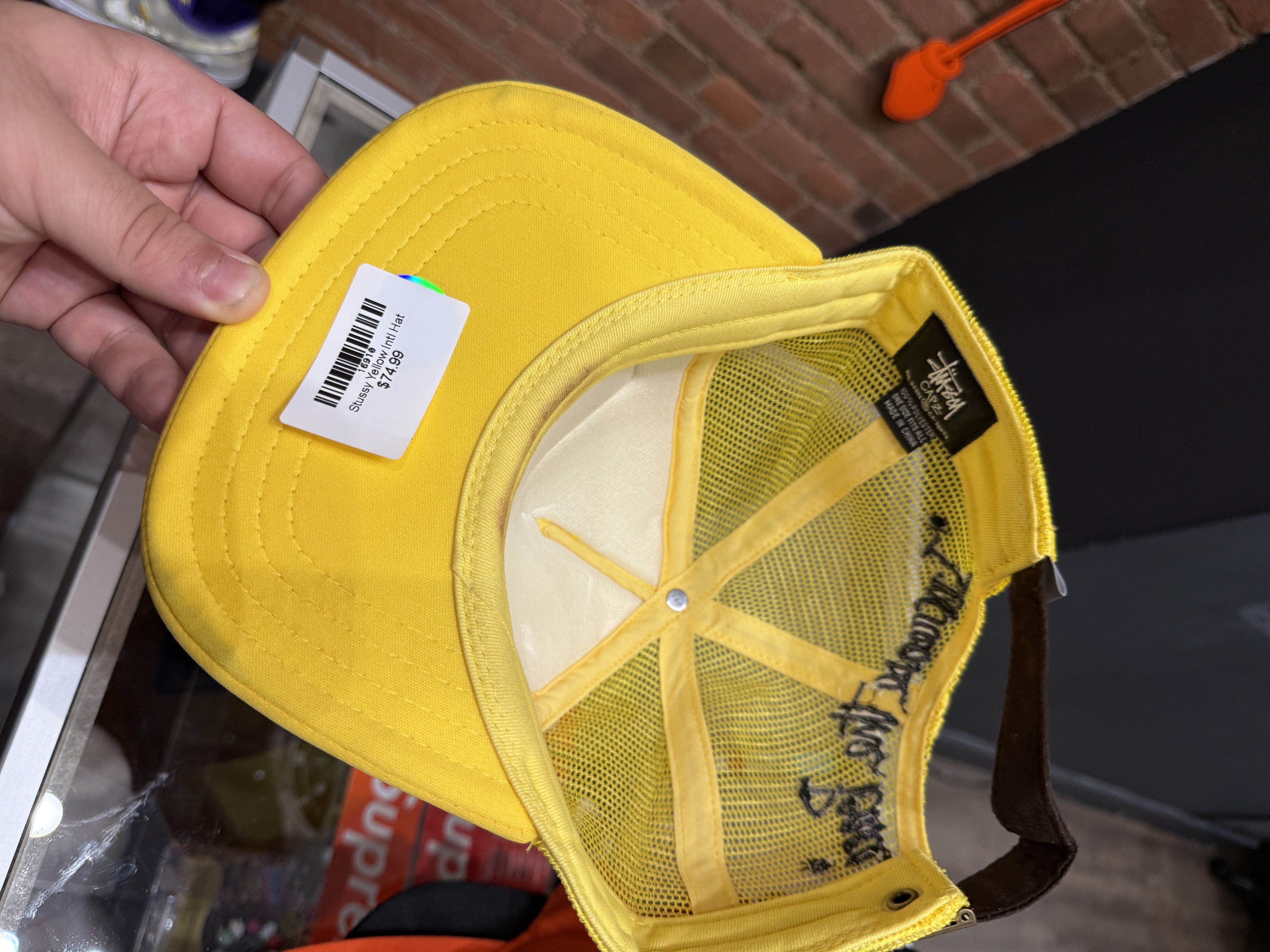 Stussy Stussy Yellow Hat Size ONE SIZE - 3 Thumbnail