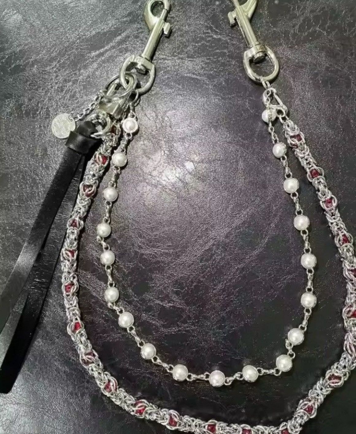 Japanese Brand × Jewelry 2 Layer Natural Echo Pearled Wallet Chain Size ONE SIZE - 3 Thumbnail