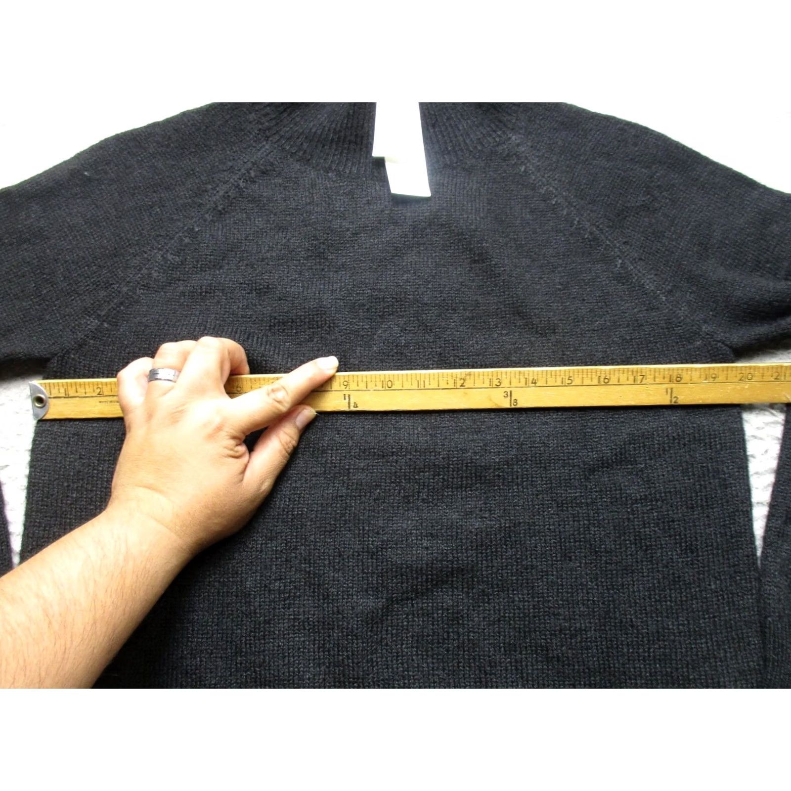 Banana Republic Banana Republic Sweater Womens S Black Wool Alpaca Crewneck Raglan Knit Pullover Size S / US 4 / IT 40 - 5 Thumbnail