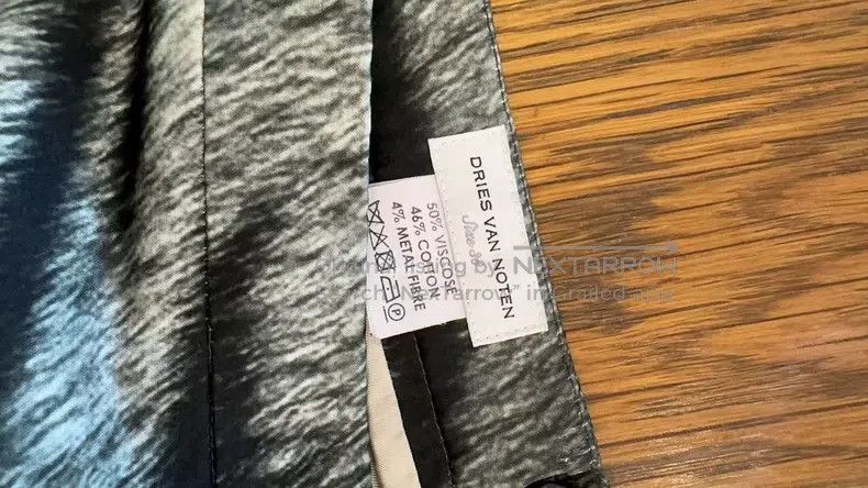 Dries Van Noten Dries Van Noten Black and white striped skirt Size 37" - 2 Thumbnail