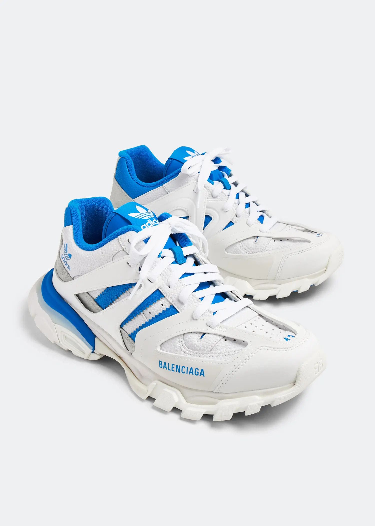 Adidas × Balenciaga o1bcso1str0924 Track Forum Sneakers in White/Blue Size US 11 / IT 41 - 7 Thumbnail