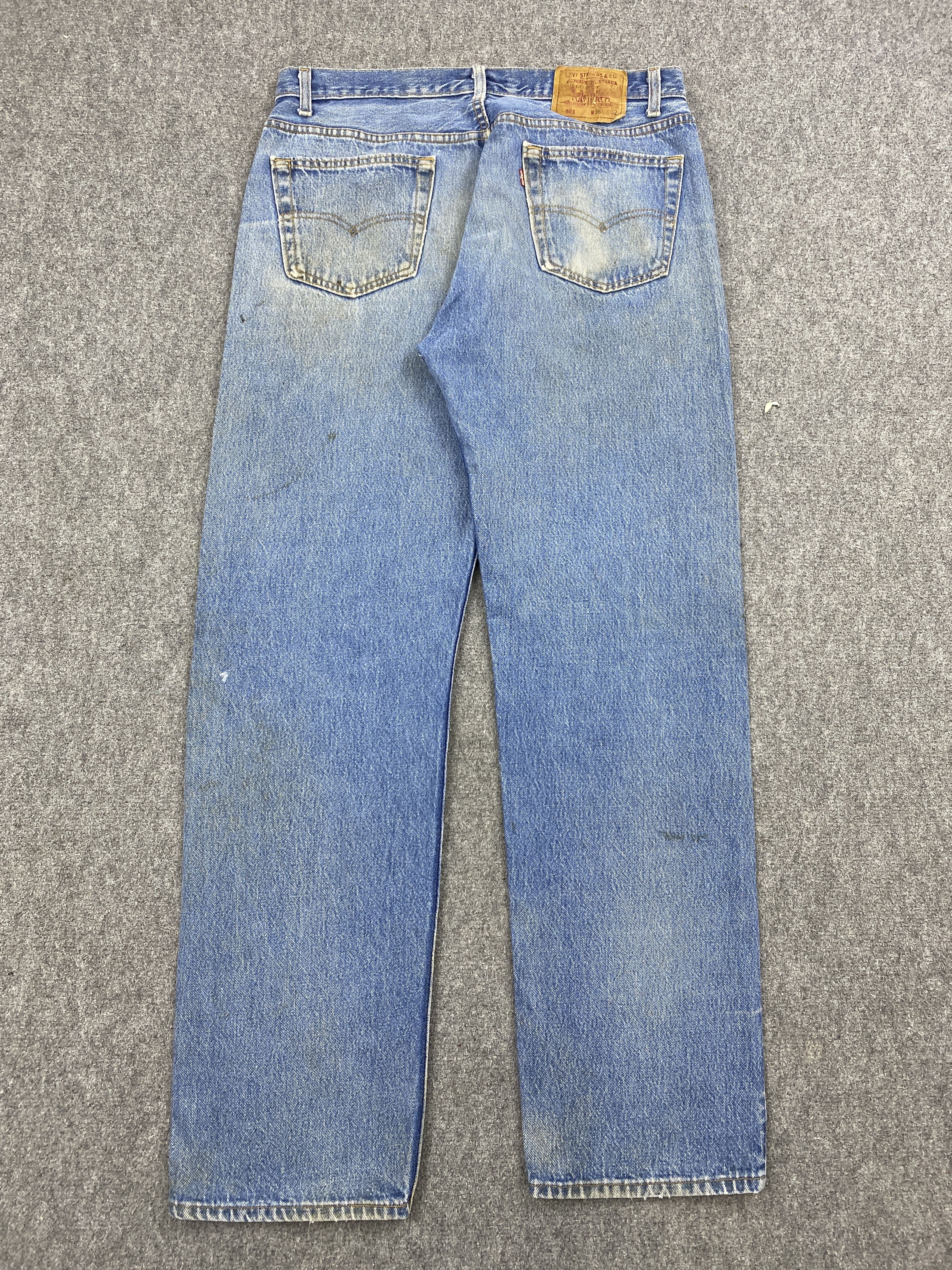Levi's × Vintage Vintage 90s Levi's 501 Rusty Denim Size US 34 / EU 50 - 3 Thumbnail