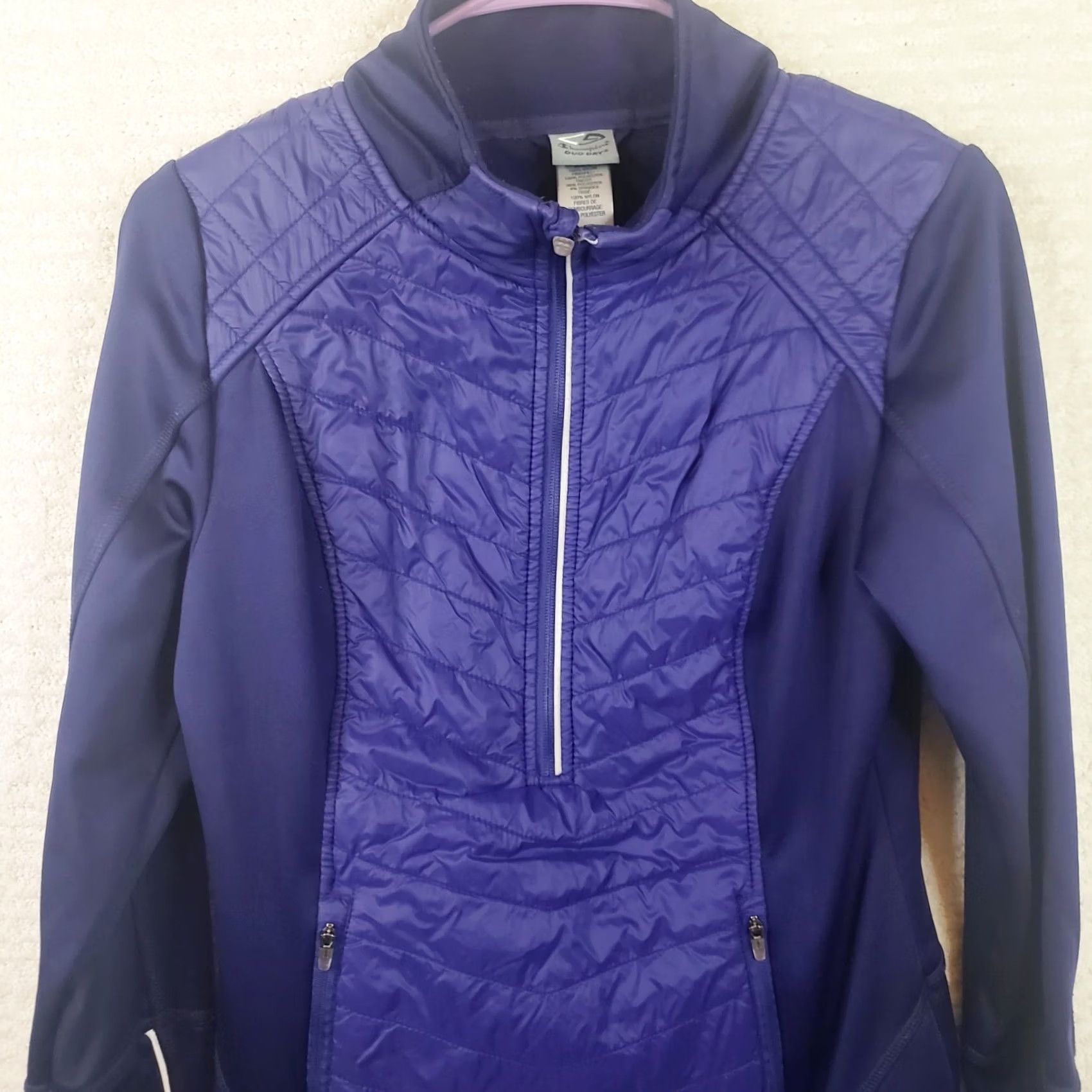 Champion Champion Duo Dry Jacket Blue Sz S Blue Purple Puff Quilt Panels Athletic Size S / US 4 / IT 40 - 2 Thumbnail