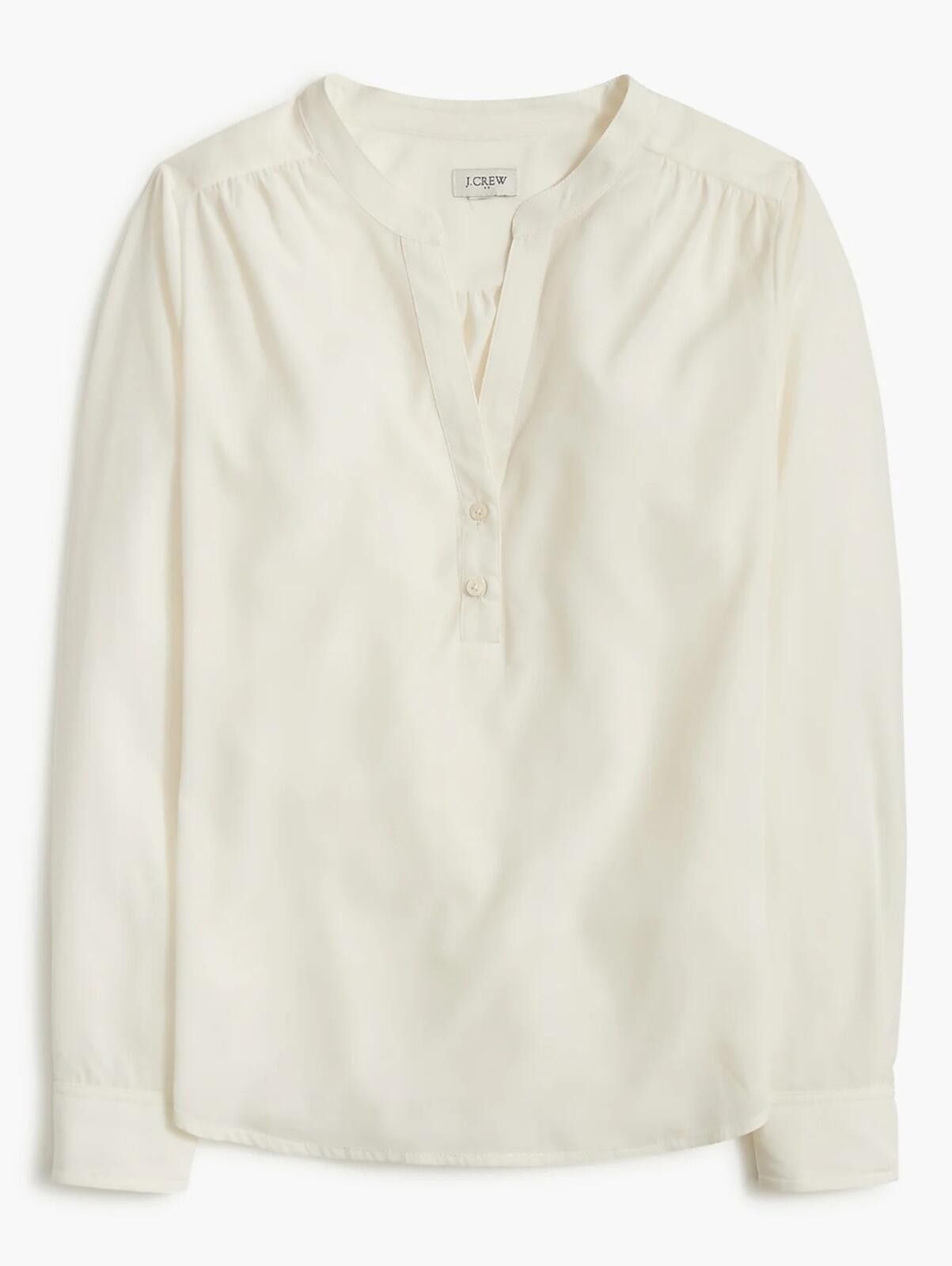 J.Crew J Crew Popover placket blouse- S Size S / US 4 / IT 40 - 1 Thumbnail