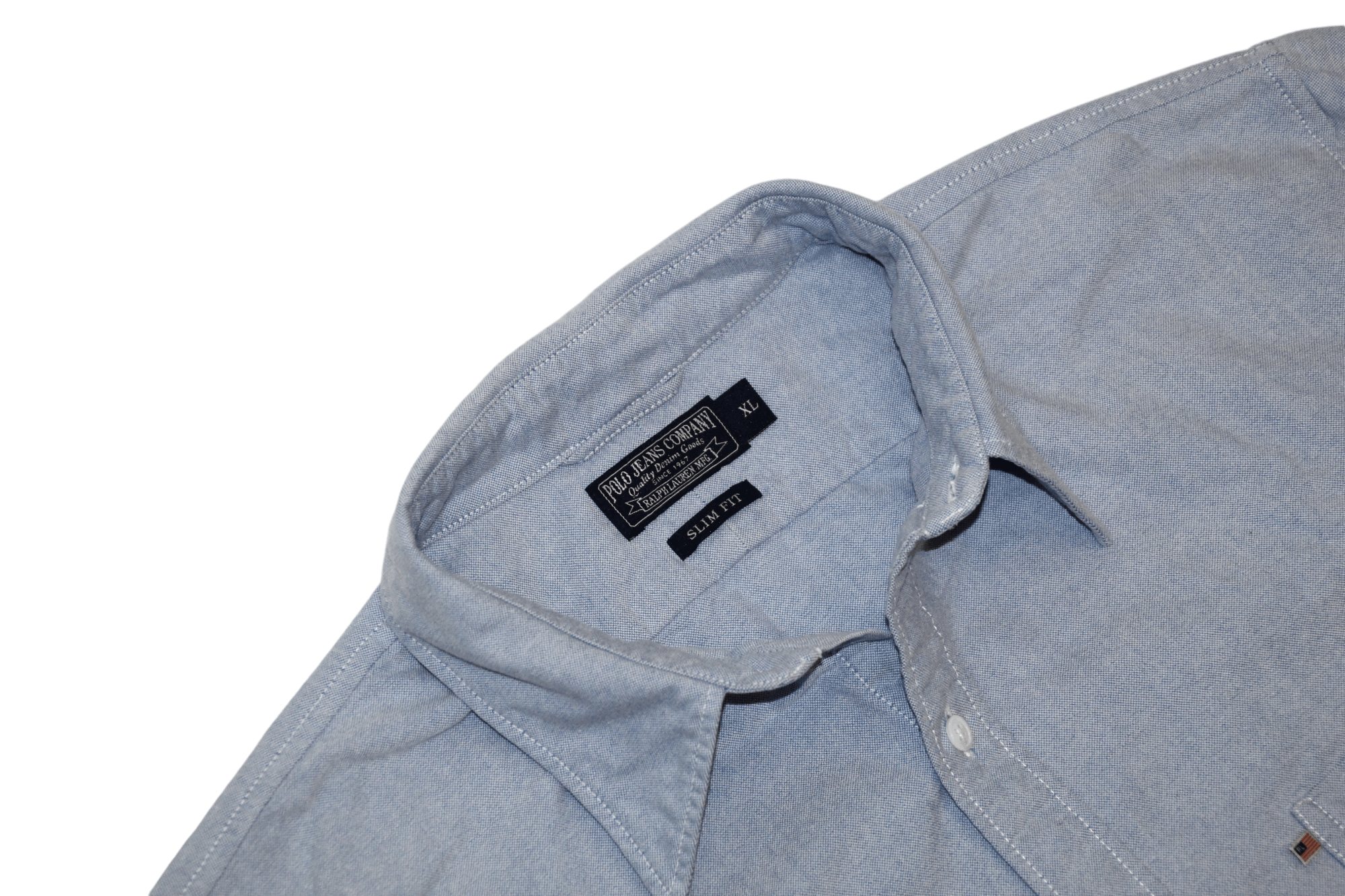 Polo Ralph Lauren Polo Jeans Co. Ralph Lauren Button-down Oxford blue shirt Size US XL / EU 56 / 4 - 4 Thumbnail