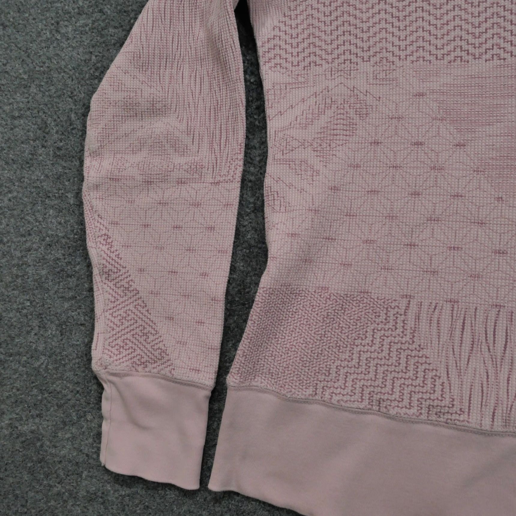 Nike Nike ACG Shirt Womens L Pink Thermal Waffle Knit All Over Print Y2K Size L / US 10 / IT 46 - 3 Thumbnail