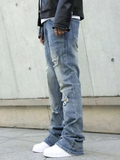 Japanese Brand Akitsuma x zai Stacked denim jeans DRIP Size US 32 / EU 48 - 5 Thumbnail