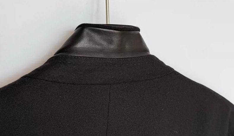 Gucci Gucci Show leather wrap-edged tweed suit jacket Size 52R - 7 Thumbnail