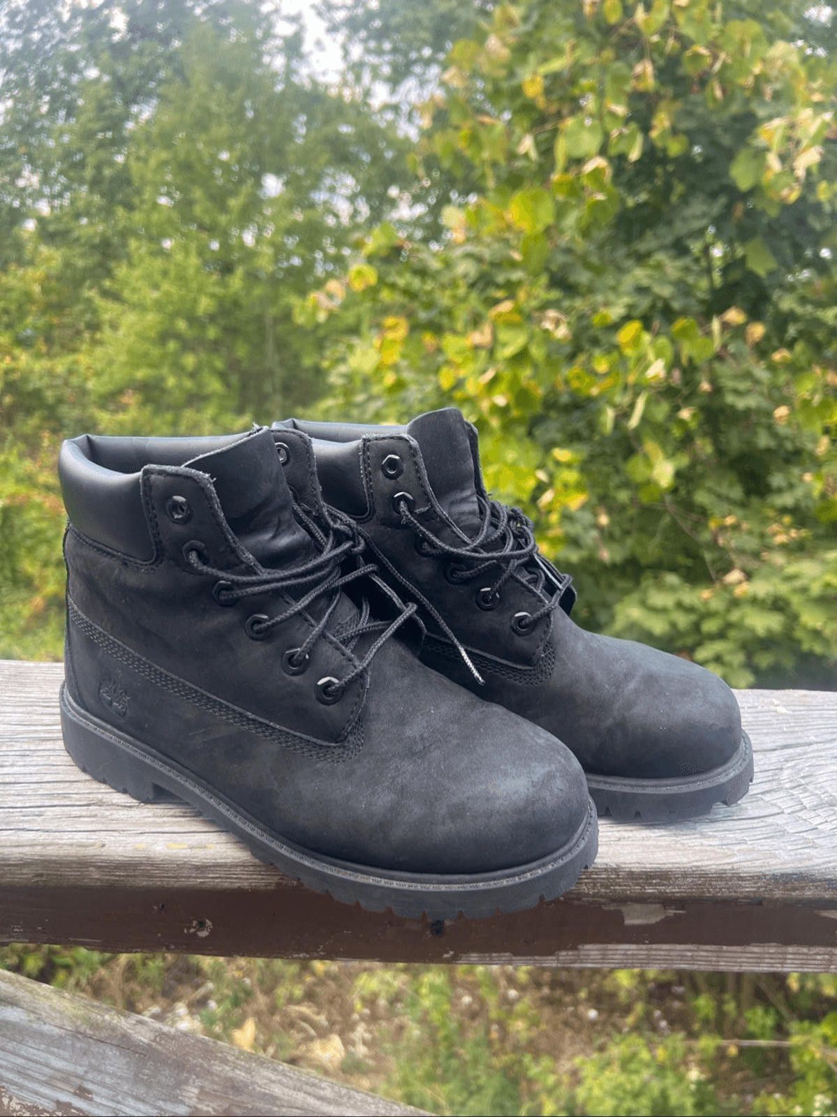Timberland Timberland Boys Waterproof 6" Boots Black Sz 3 Size US 5 / EU 37 - 1 Thumbnail