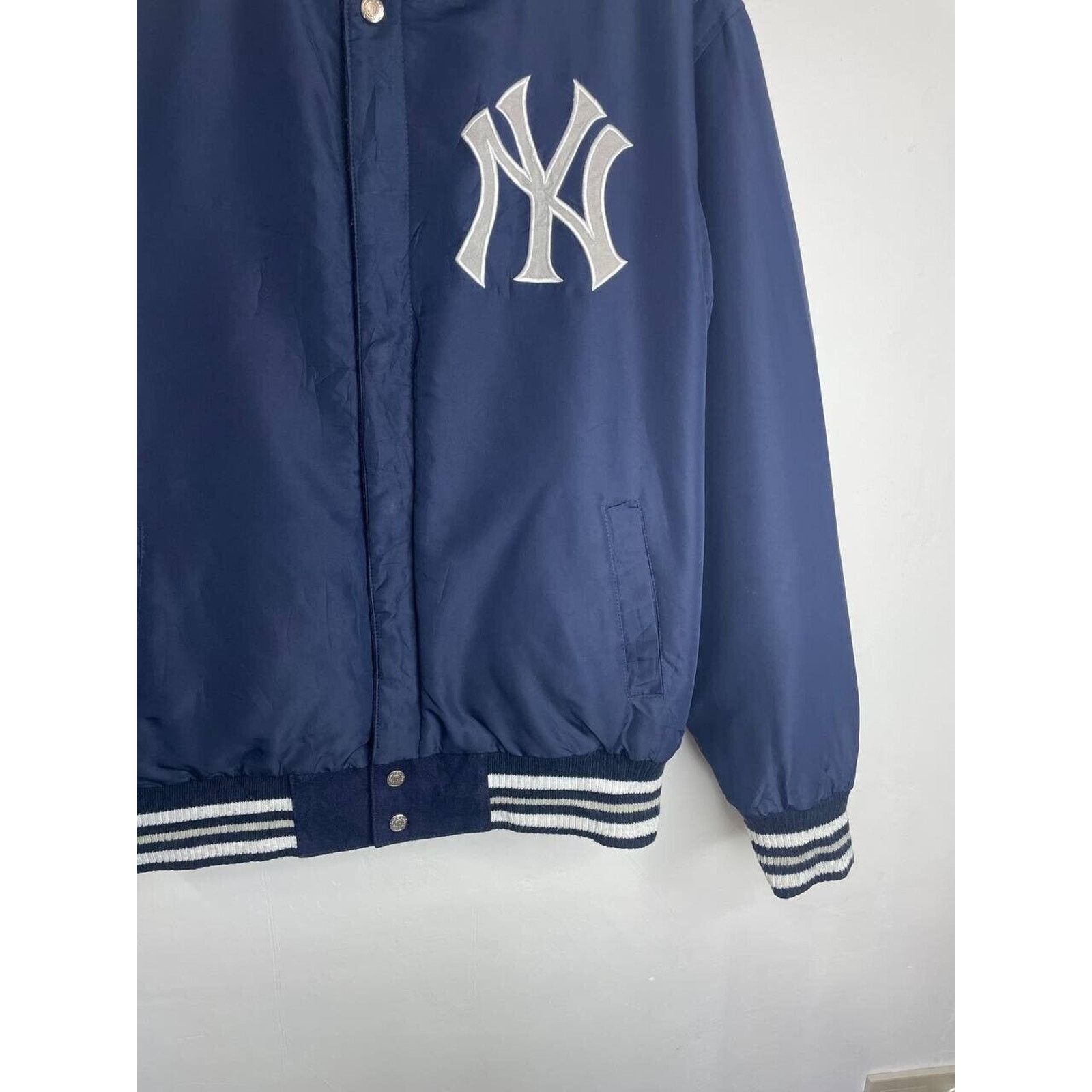 MLB × New York Yankees × Vintage Vintage New York Yankees MLB Navy Blue Varsity Jacket XL Size US XL / EU 56 / 4 - 4 Thumbnail