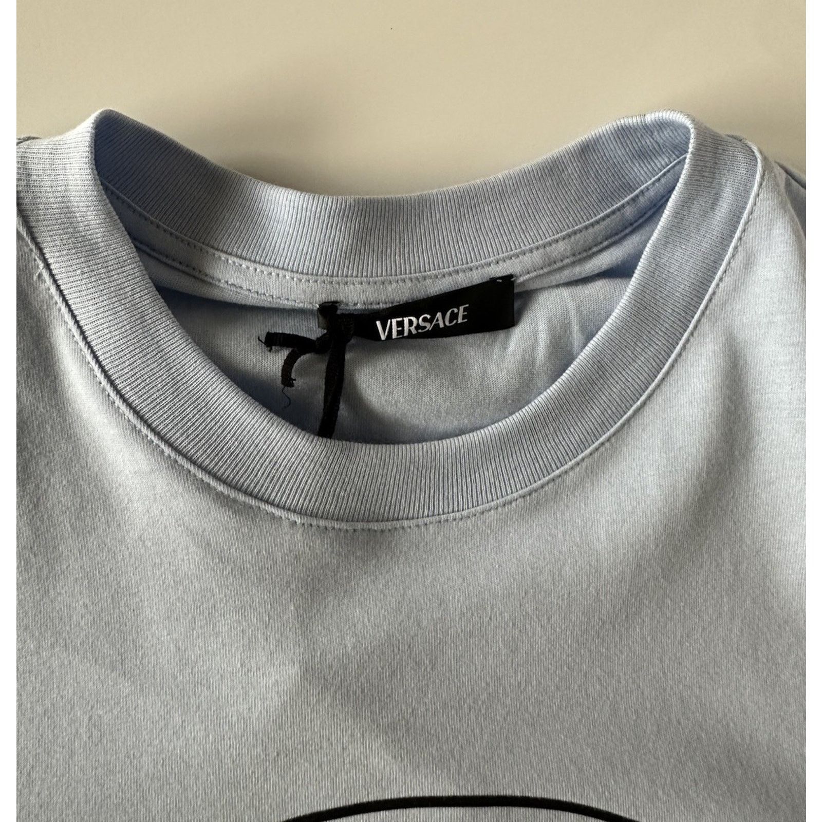 Versace Versace Medusa Print Light Blue Jersey T-Shirt L 1011861 Size US L / EU 52-54 / 3 - 7 Thumbnail