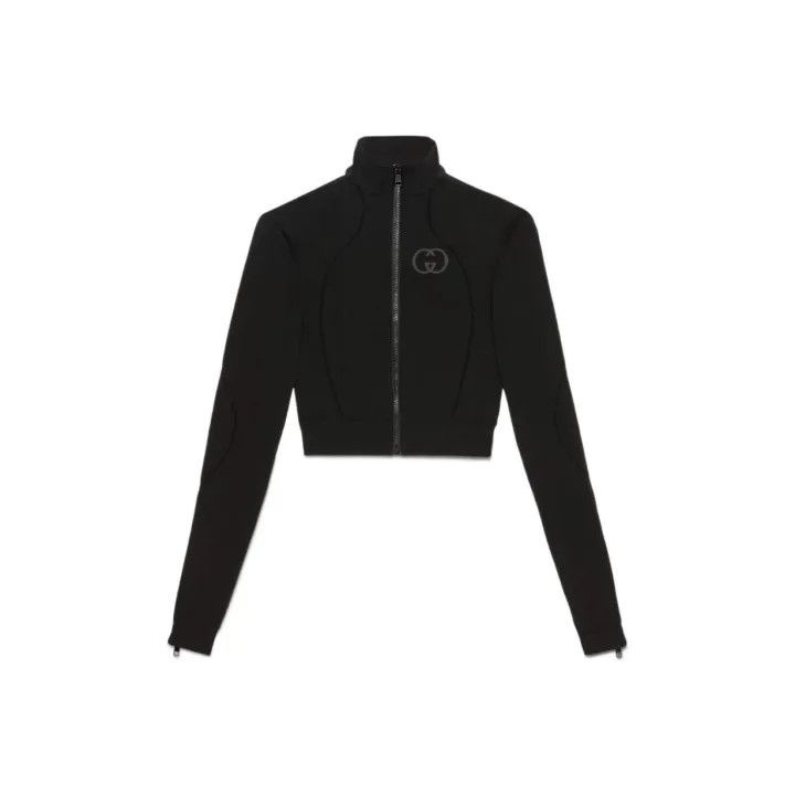 Gucci Gucci FW22 Black Zip-Up Knitted Jacket Size M / US 6-8 / IT 42-44 - 1 Thumbnail