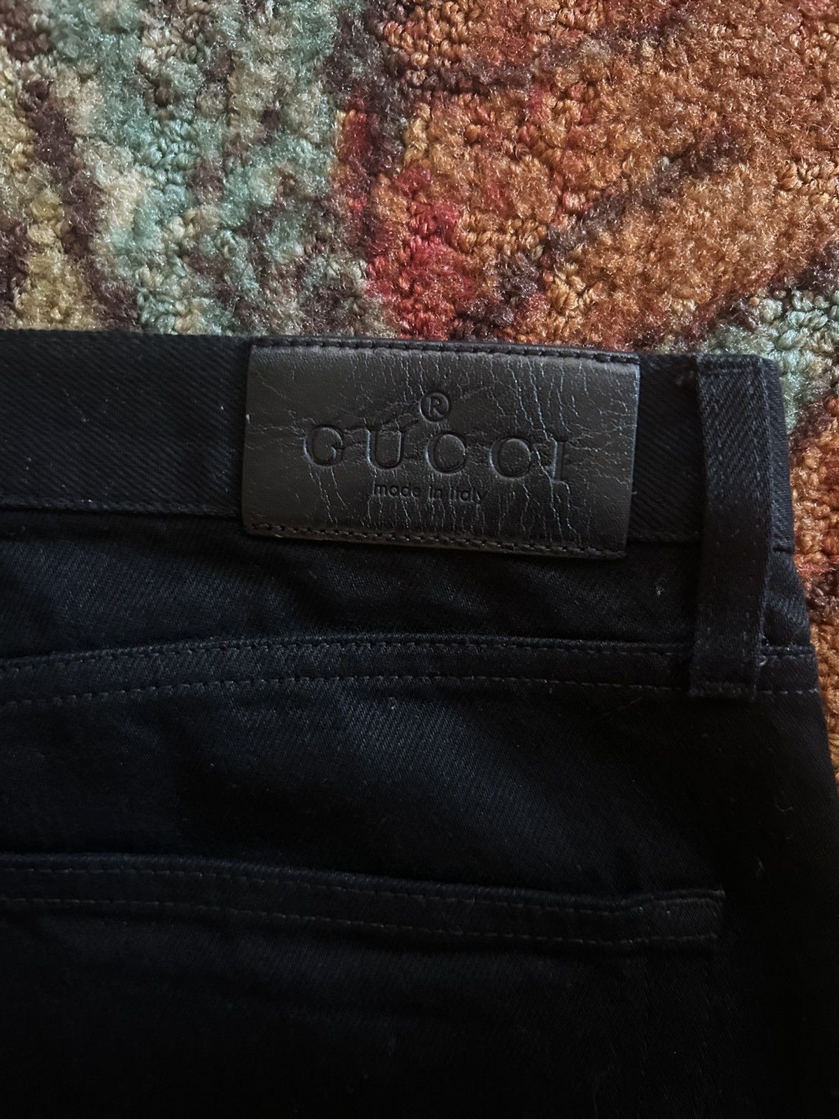 Gucci Gucci Black Cotton Horsebit denim pants by Demna Size US 34 / EU 50 - 6 Thumbnail