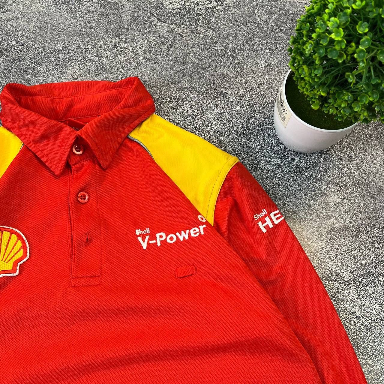 Ferrari × Vintage Vintage Shell Ferrari Red Long SLeeve Polo Shird,Size XL Size XL / US 12-14 / IT 48-50 - 11 Thumbnail