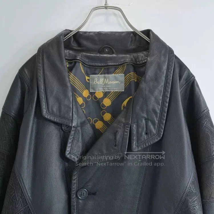 Vintage 80s 90s Vintage Bell Maxim Leather Jacket. Size US M / EU 48-50 / 2 - 1 Thumbnail