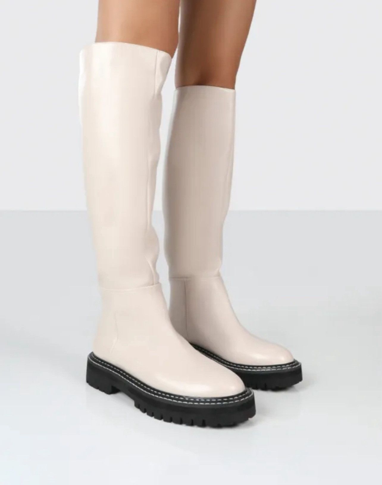 3.1 Phillip Lim 3.1 PHILLIP LIM Kate Lug-Sole Tube Boots size 38 Size US 8 / IT 38 - 2 Thumbnail