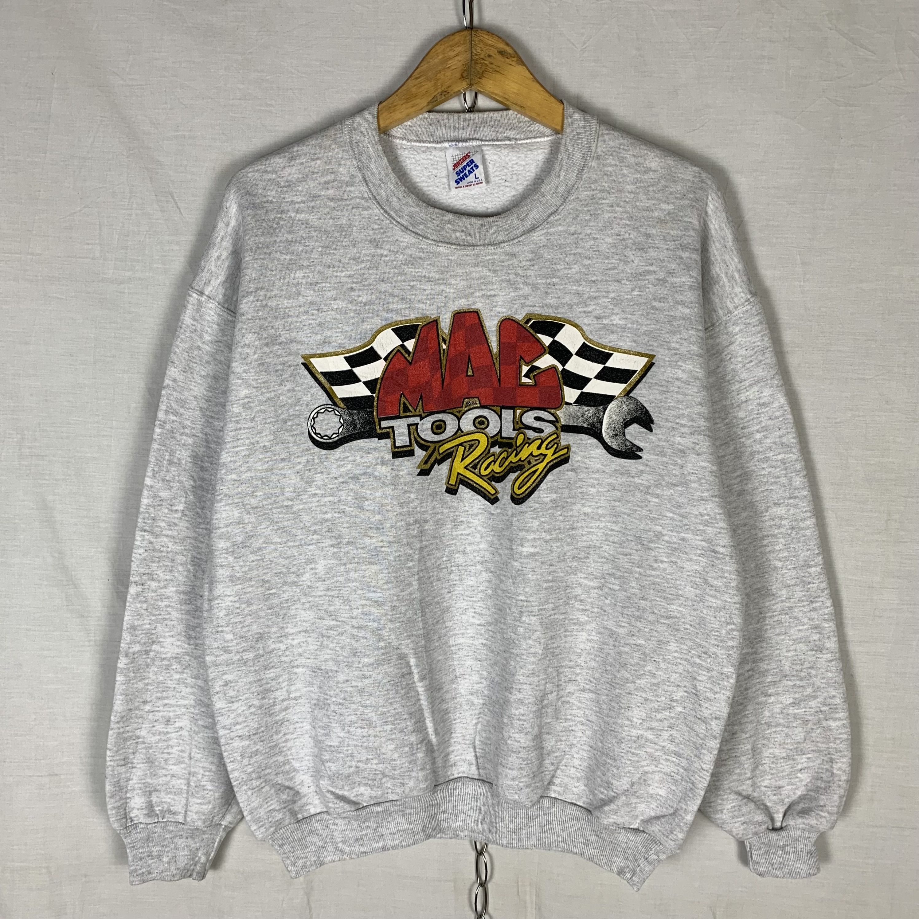 Vintage Mac Tools Racing Sweatshirt Crewneck Size US L / EU 52-54 / 3 - 1 Thumbnail