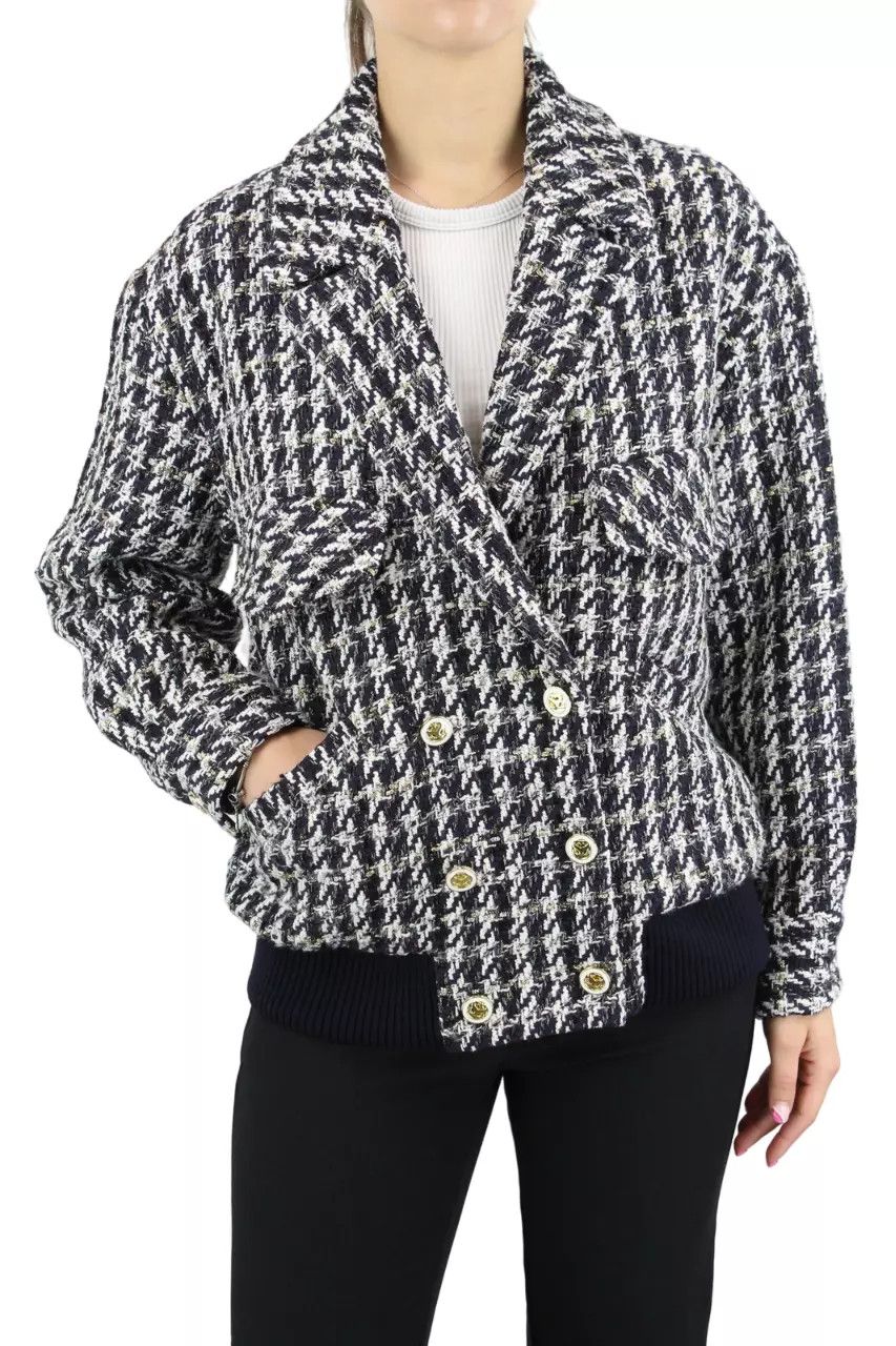 SANDRO Jacket Womens (EU) 38 Short Double Breasted Lined