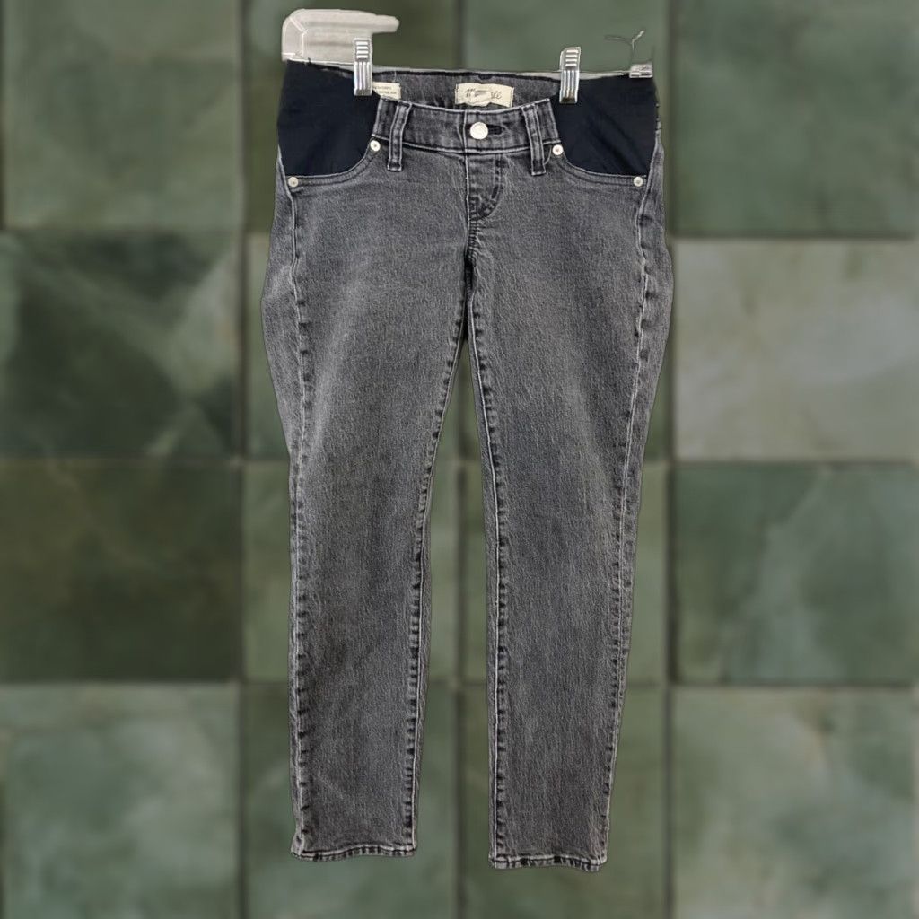 Madewell Madewell Maternity Jeans 24 Black High Rise Perfect Vintage Skinny Cotton Blend Womens Size 42" / US 20 - 1 Thumbnail