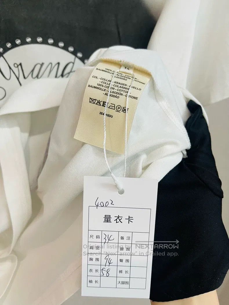 Hermes Hermes White Lettering Printed Short Sleeve Size XXS / US 00 / IT 34 - 3 Thumbnail