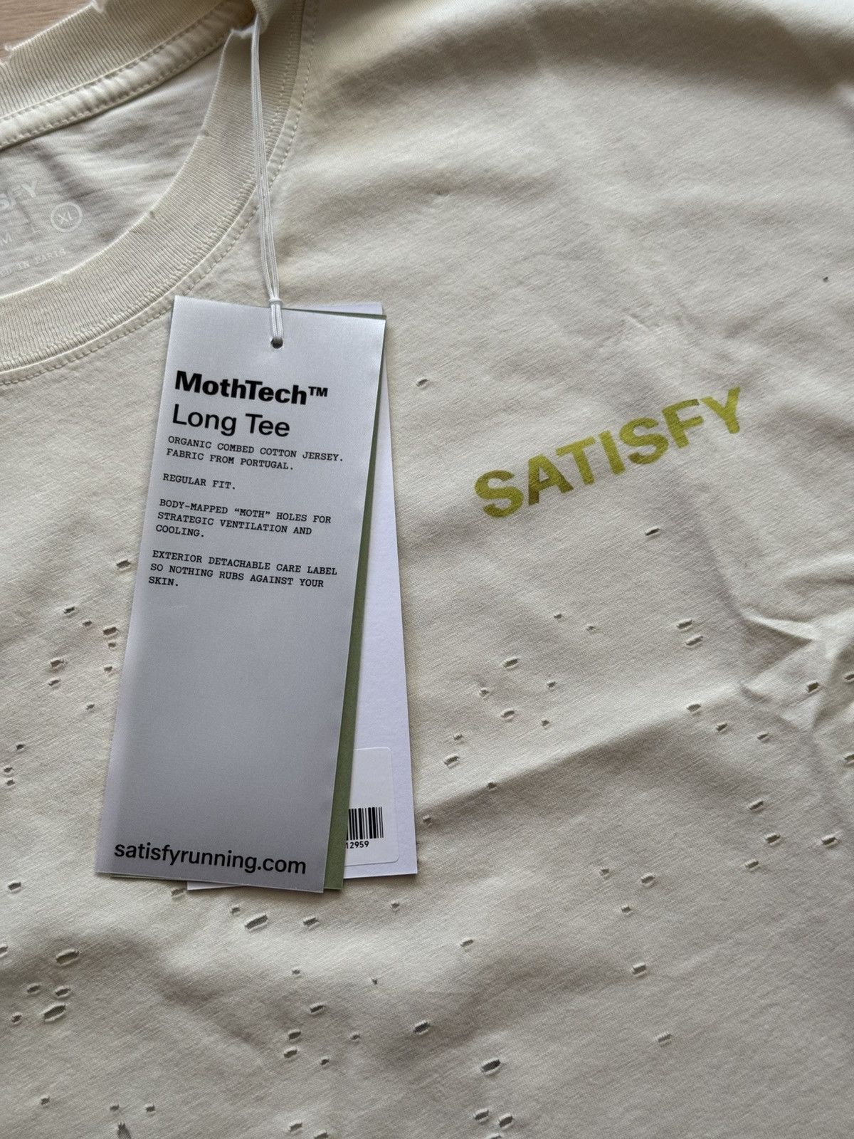 Satisfy Satisfy Running MothTech The Rocker “Off-White” Long Sleeve Size US XL / EU 56 / 4 - 8 Thumbnail